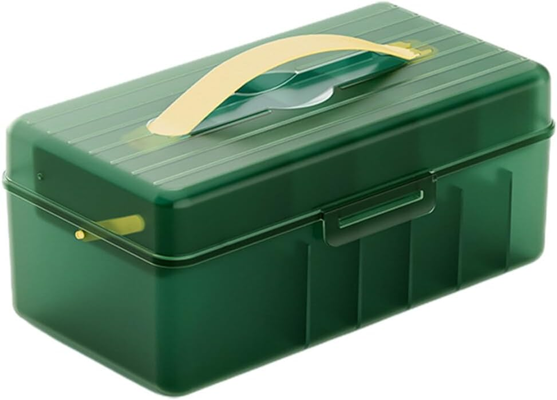 Housoutil Portable Double Electronics Organizer Bin for Cables and Chargers Storage Box for Home Office and Travel Multi-Compartment Cord Organizer for Efficient