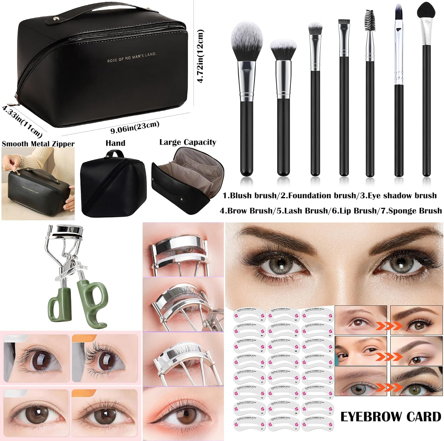 Hoorayeah Makeup Kit - Makeup Sets for Girl - Gift Sets for Women with Eye Shadow Palette, Lipstick image number 1