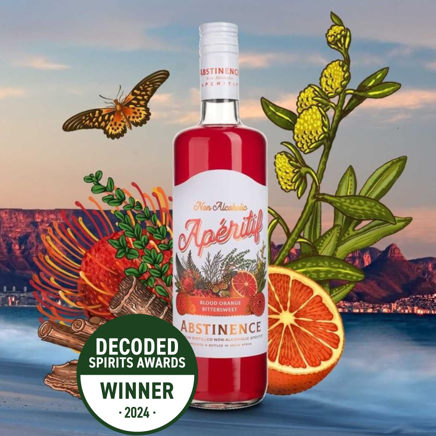 Abstinence Blood Orange Aperitif 750Ml image number 3