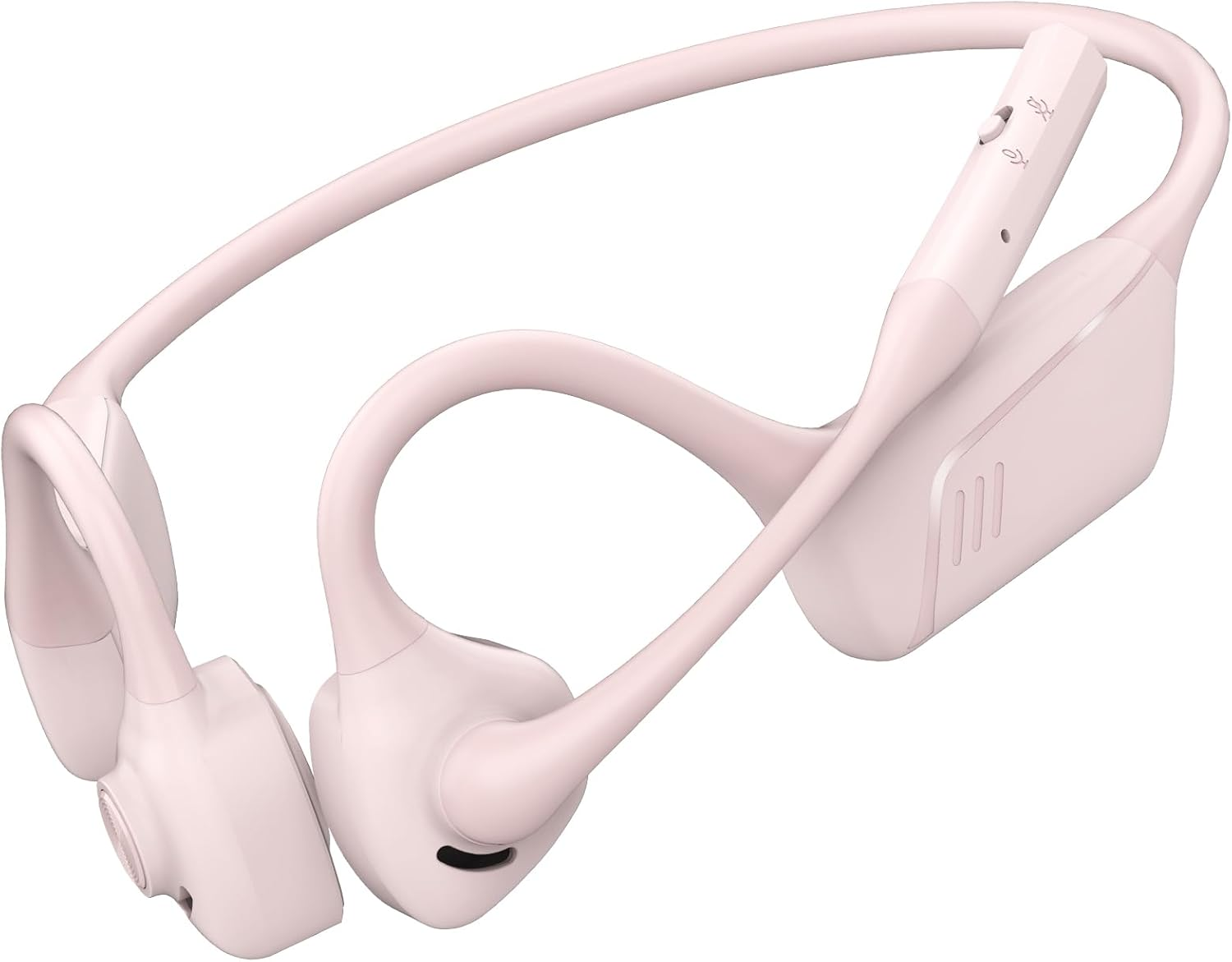 ZIOCOM Open Ear Headphones with Mic, Aptx-Ll Wireless Headset Mute Button, for Driving, Phone Call, Office-Not Bone Conduction(Pink) image number 1