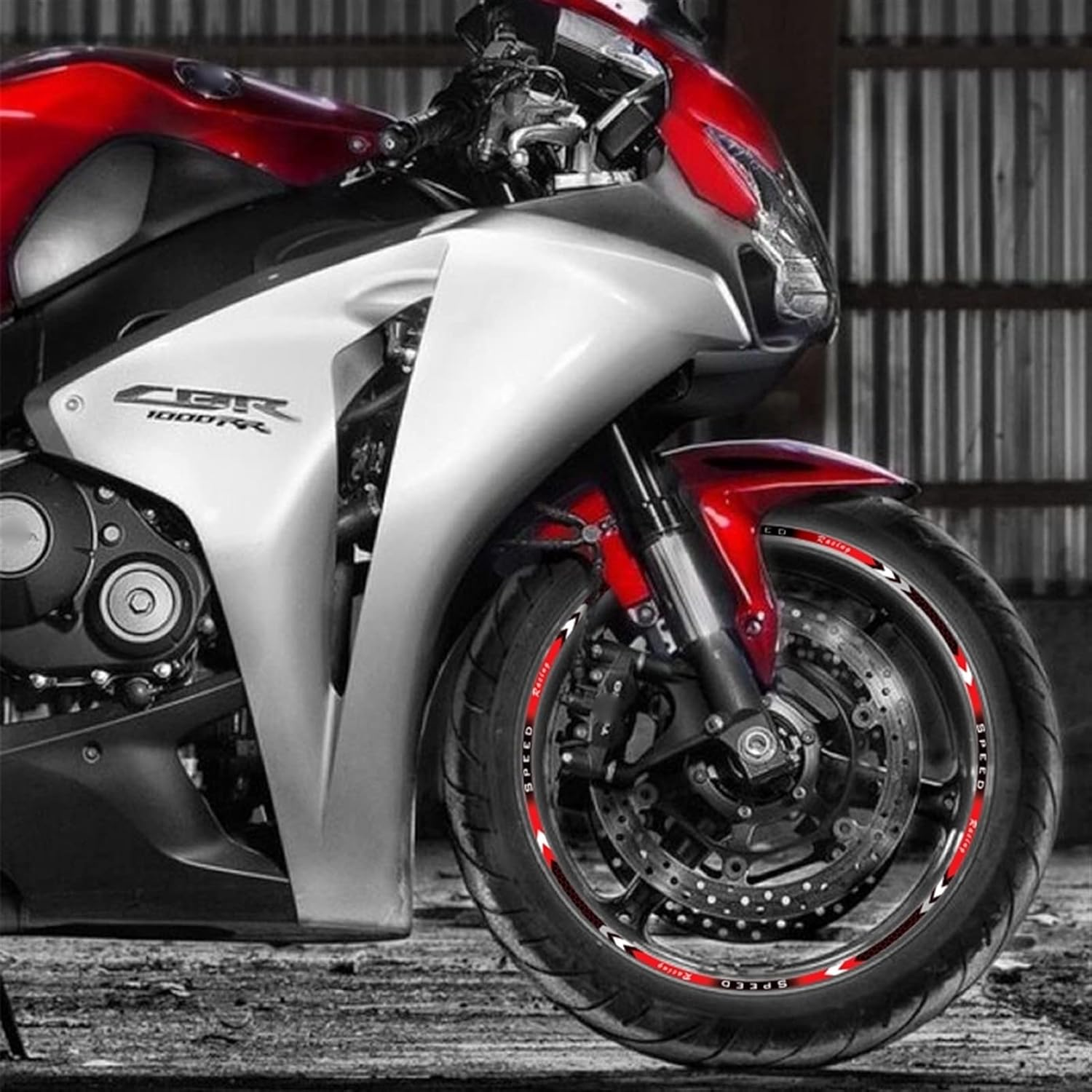 Stickers Motorcycle Inner Wheel Stickers Rim Reflective Decoration Decals Car Accessories for Yamaha Xmax Xmax (Color : Red) image number 1