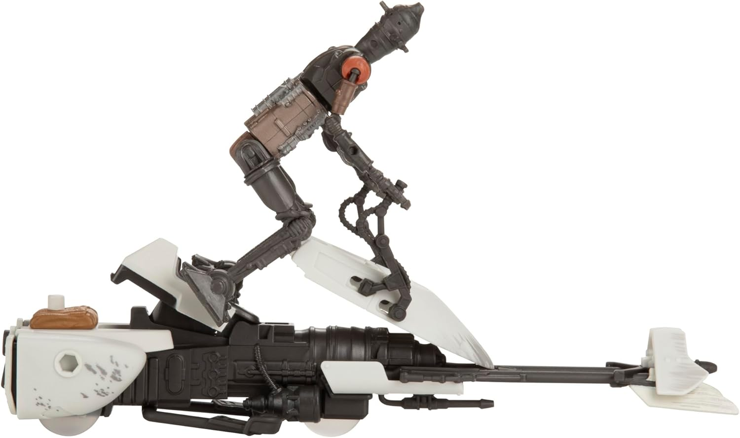 Star Wars Epic World of Action IG-11 & Grogu Speeder Bike, 4-Inch Scale Action Figures & Vehicle, Toys for Boys & Girls Ages 4+ image number 1