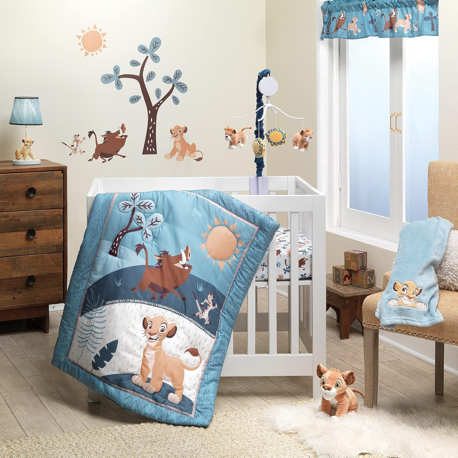 Lion King Adventure 3-Piece Mini Crib Bedding Set image number 1