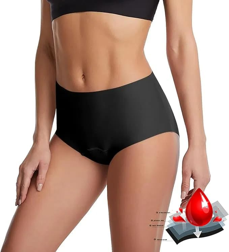 Women'S Periods Swimwear for Swimming Period Underwear Heavy Bleeding Absorbent Bikini Briefs Underwear for Pregnancy and Postpartum Swimming Trunks Beach Shorts image number 6