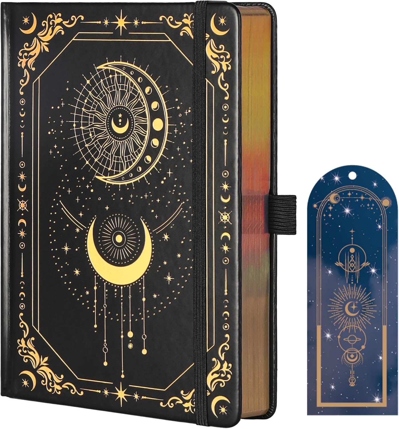 TIEFOSSI Bullet Dot Journal, 160Gsm 190 Numbered Pages, Diary for Work & Sketching, A5 Hardcover Leather Journal for Writing Women Men