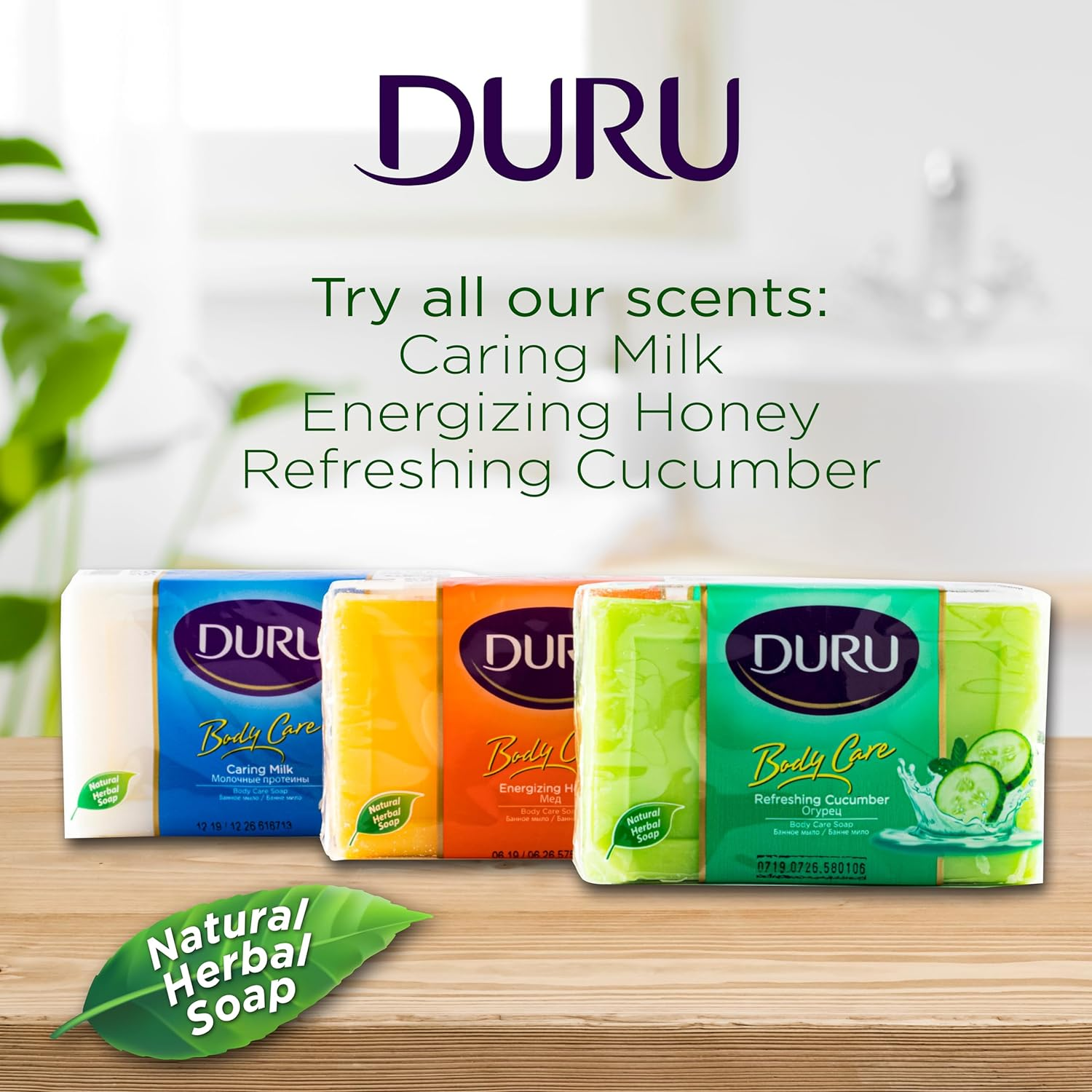 Duru Cucumber Body Bar Soap 140 G image number 1