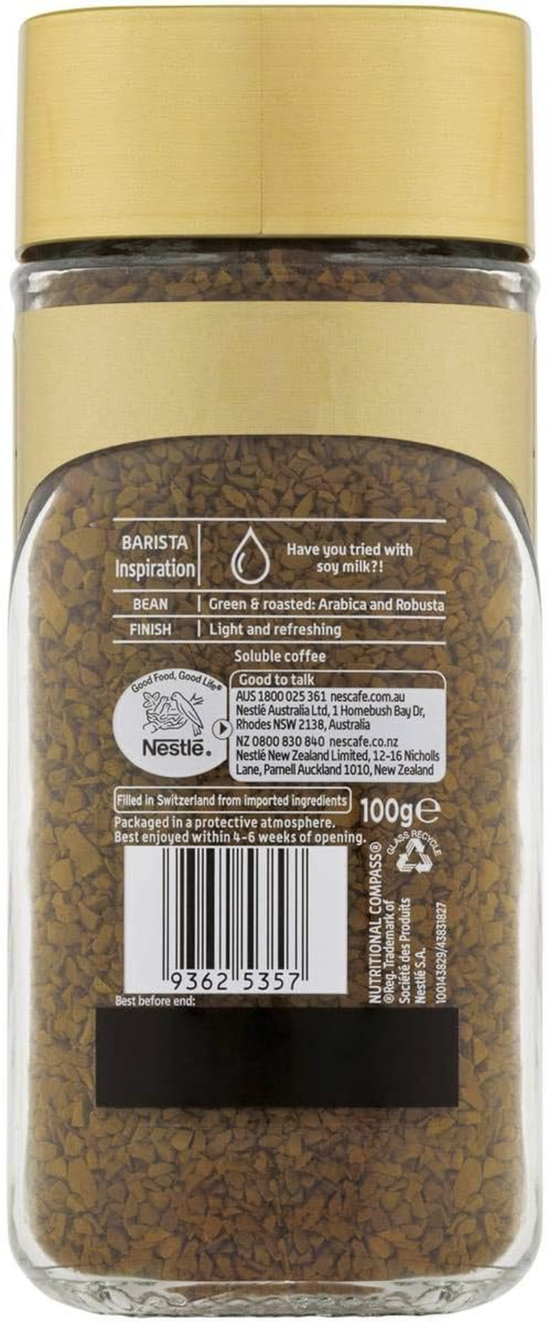 Nescaf&eacute; Gold Green Blend Coffee 100 G image number 1