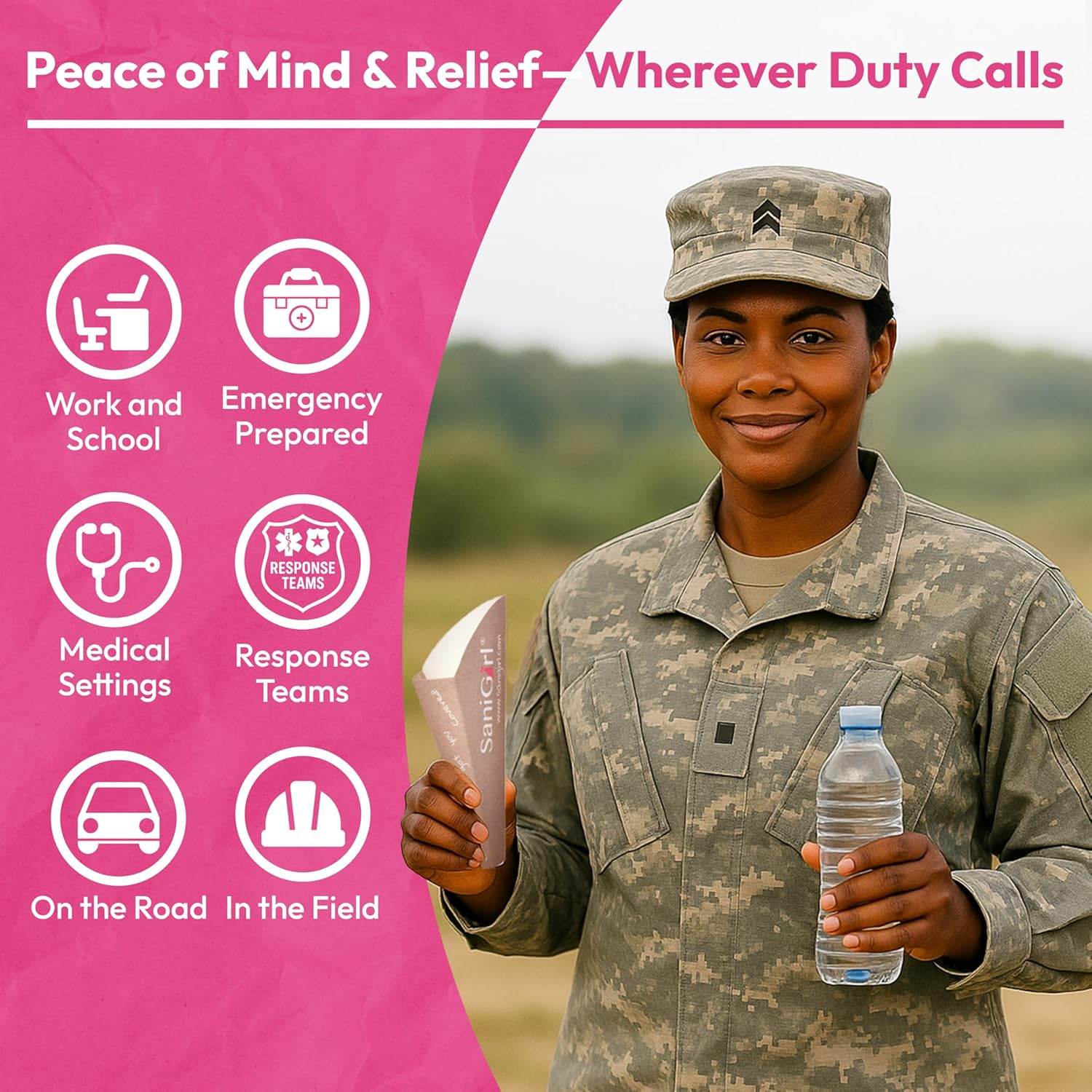 Sanigirl Pee Funnel for Women| Disposable| Female Urinal | Feminine Care | Portable Urination Device | Travel Essentials for Women | Camping Gifts for Women| Porta Potty Solution (50 Count Bulk Pack)