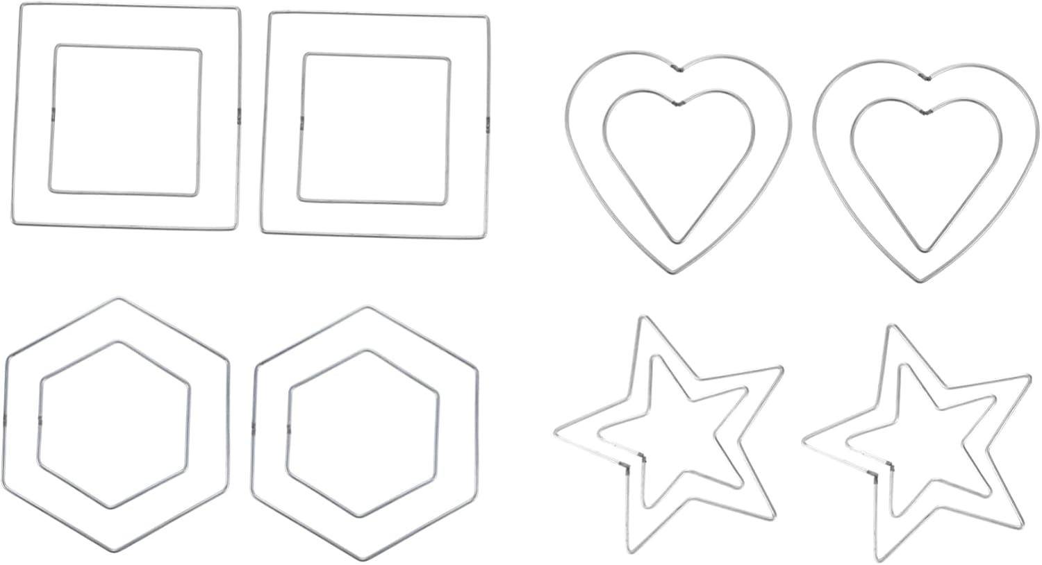 Luxshiny 8Pcs Metal Craft DIY Rings Dream Catcher Circles Wreath Making Frames for Home Decor Sturdy Macrame Rings for Unique Crafts for DIY Enthusiasts Decoration Projects