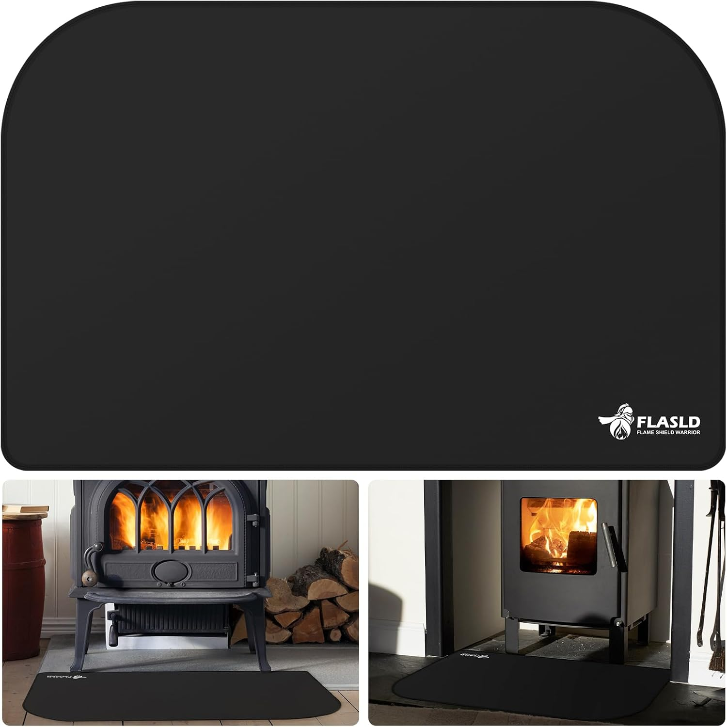 FLASLD Fireplace Blanket Stove Mat, 32&times;48 Inch Grill Mat under Desk, Double-Sided Fireproof Fireplace Mats for Fire Pit, Grill Pad for Outdoor Grill, Fireplace, Stove, Smokers, BBQ image number 5