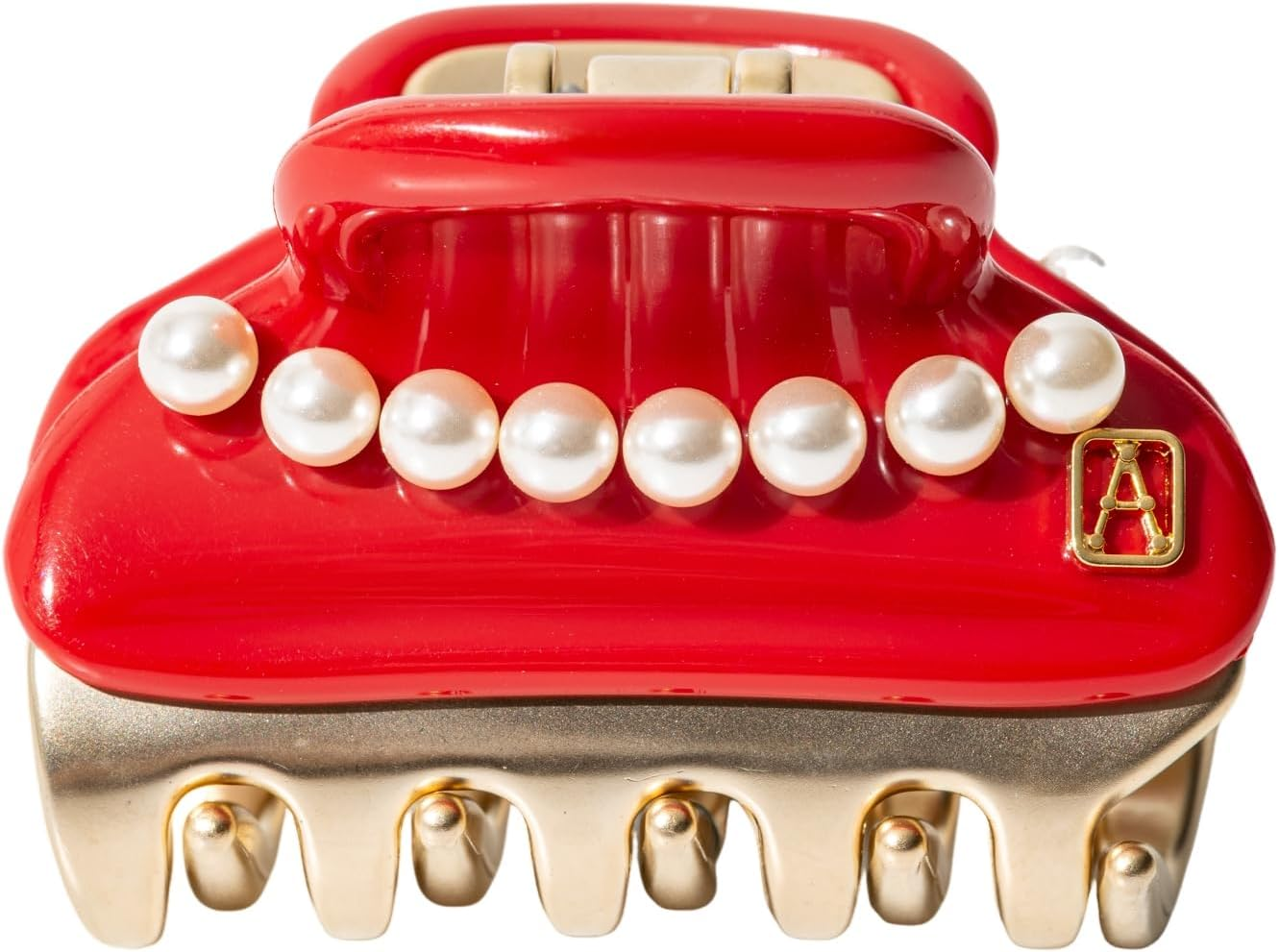 Alexandre De Paris TIMELESS Hair Clip ICC45-14339-37 ROUGE/OR(R1) image number 1