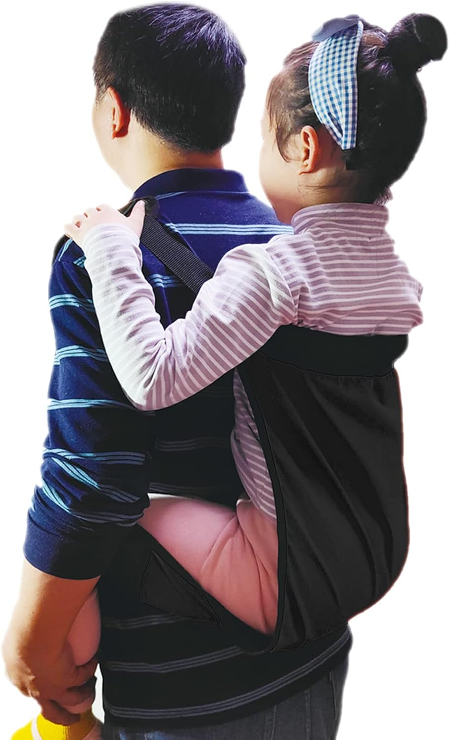 Lightweight Kids Carrier Belt Short Journeys Hiking Back Pack Belt Outdoor Children Lift Sling for Transferring Children to Car,Wheelchair,Vehicle,Bed,Chair (Black) - Black image number 2