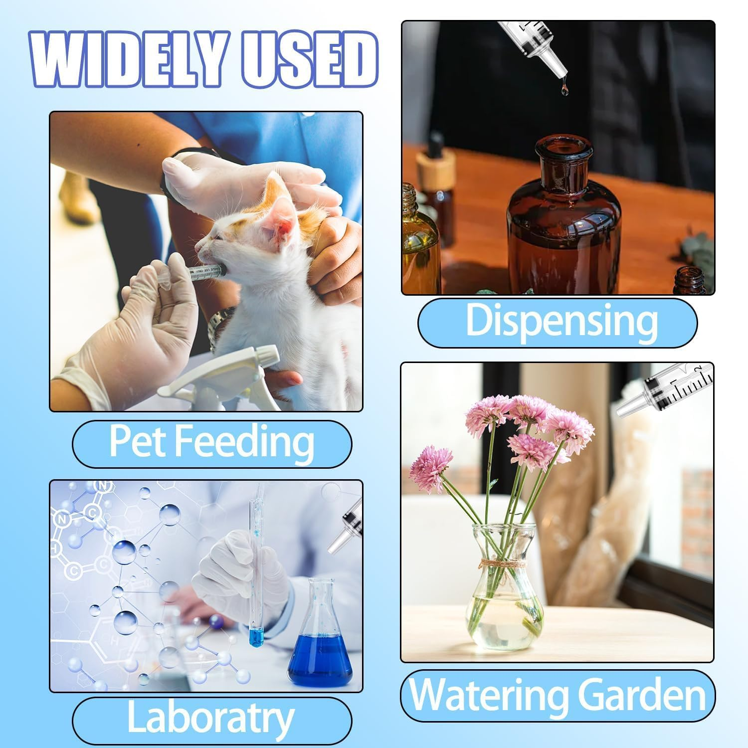 LYMI 20Pcs 5Ml Bulk Plastic Syringe, without Needle, Liquid Measuring Syringe Tools with Measurement for Scientific Labs, Liquid Measuring, Industrial (Individually Sealed) image number 5