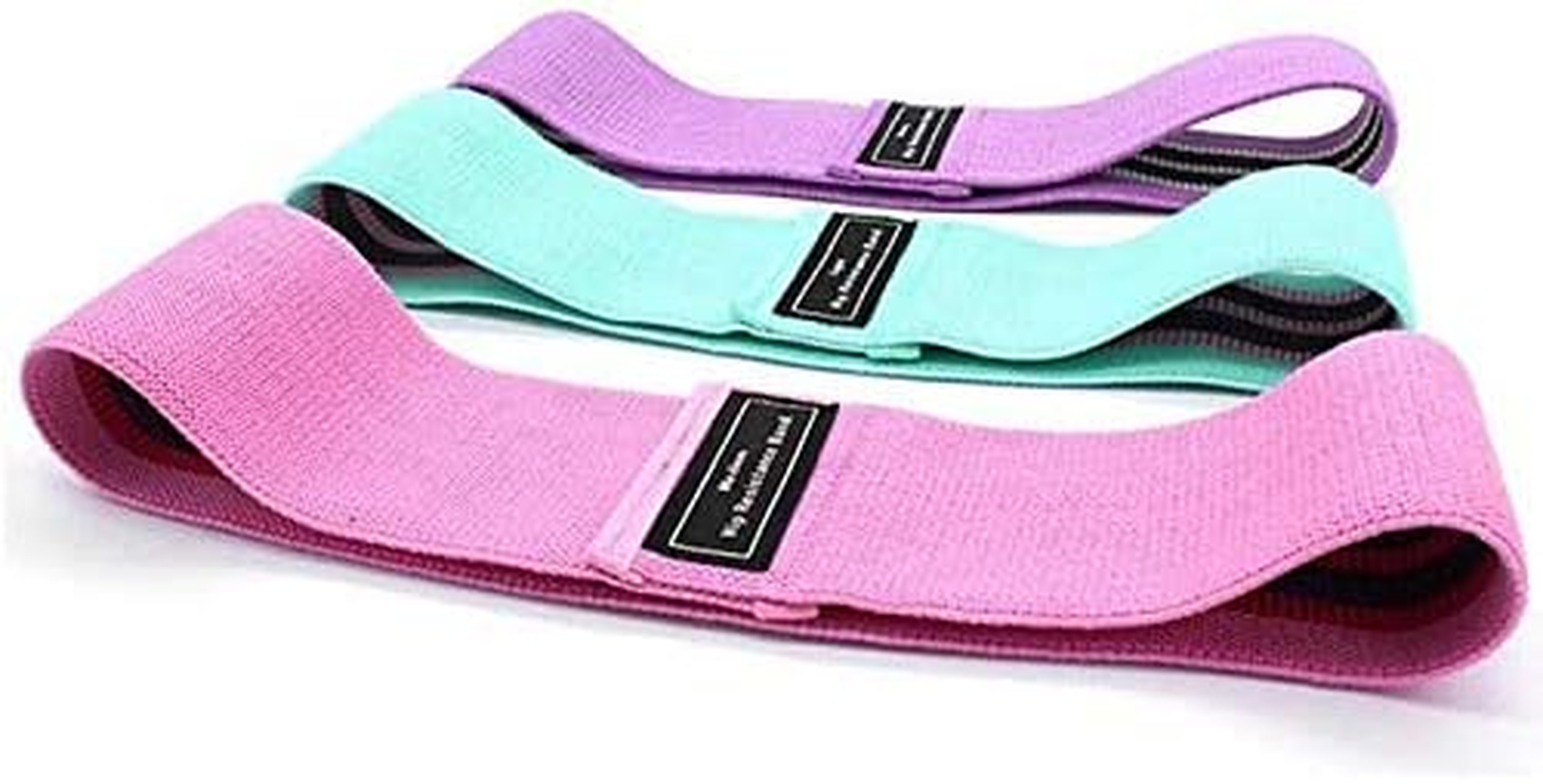Boolavard Glute Fabric Resistance Hip Band for Legs and Butt Fabric Booty Bands for Women Men Exercise Heavy Thick Cloth Squat Band Circle image number 5