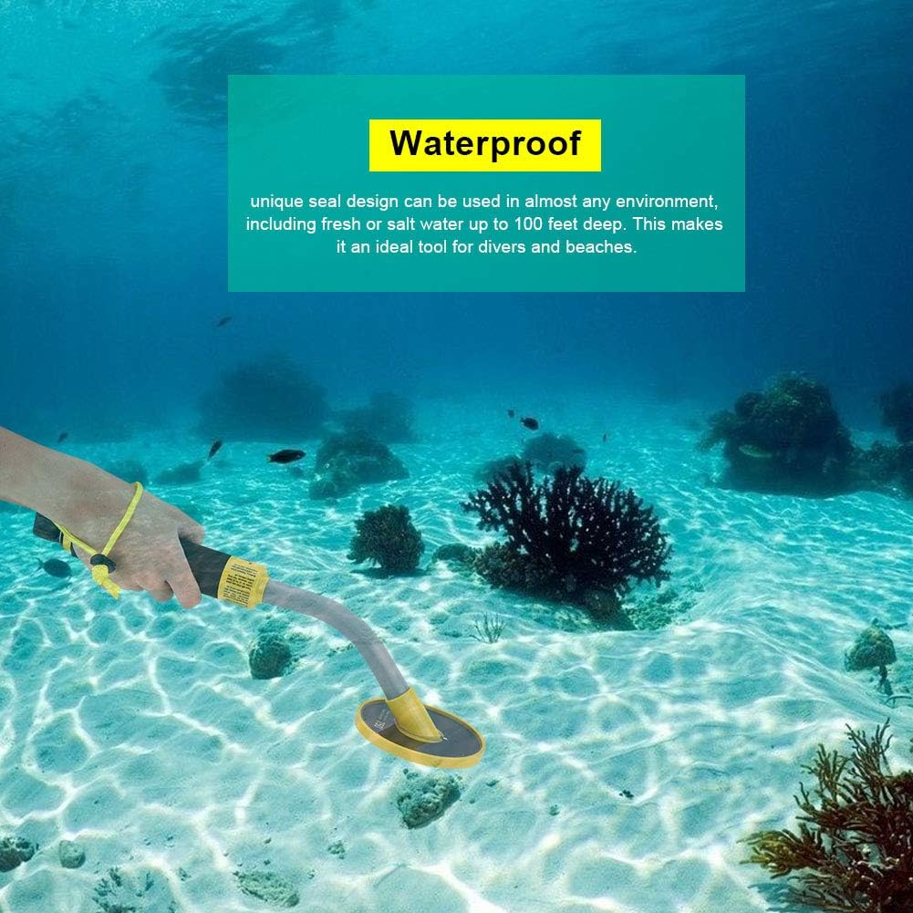 Handheld Metal Treasure Detector, PI750 Underground Metal Treasure Finder Exploration Tool, Waterproof Outdoor Search Coil Metal Detector for Gold Silver Copper image number 1