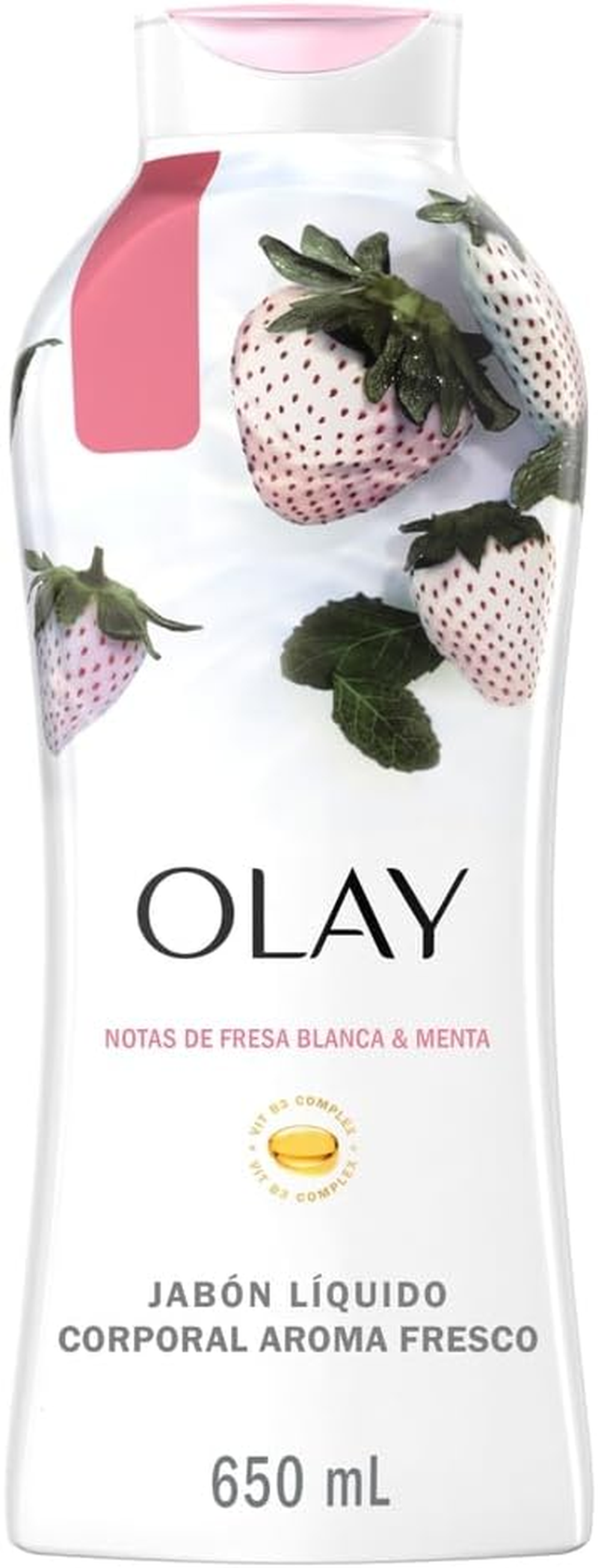 Olay, Fresh Outlast Body Wash, Cooling White Strawberry & Mint, 22 Fl Oz (650 Ml) image number 1
