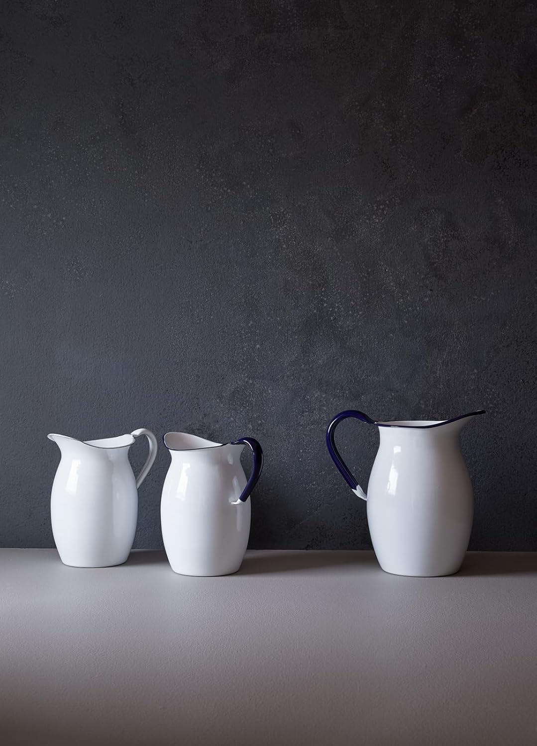 Noda Enamel Pitcher (All White) WP-13 image number 2