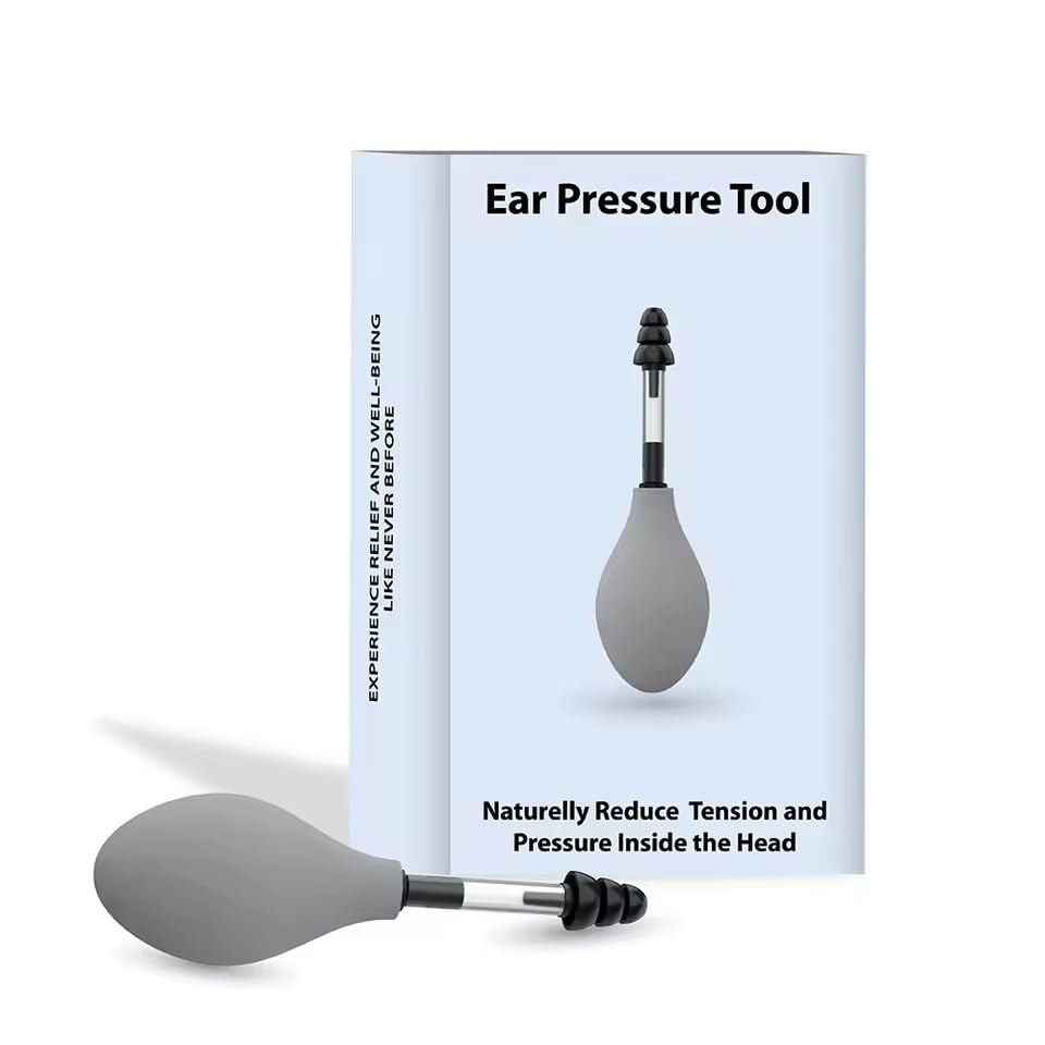 Ear Pressure Relief Suction Device &ndash; Migraine & Headache Relief Tool, Balances Inner Ear Pressure Naturally, Includes 3 Sizes of Soft Earplugs image number 3
