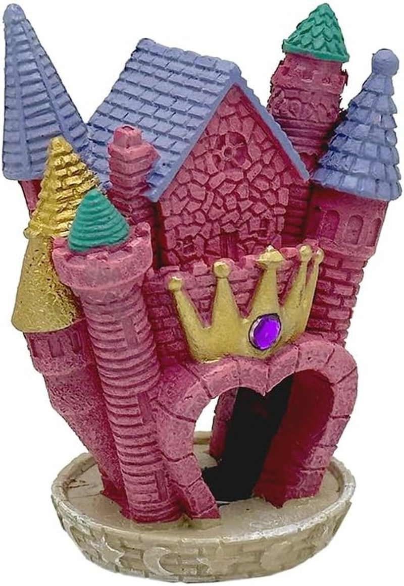Blue Ribbon EE-144 Princess Castle Exotic Environments Aquarium Ornament 3.75" L X 2.75" W X 5" H