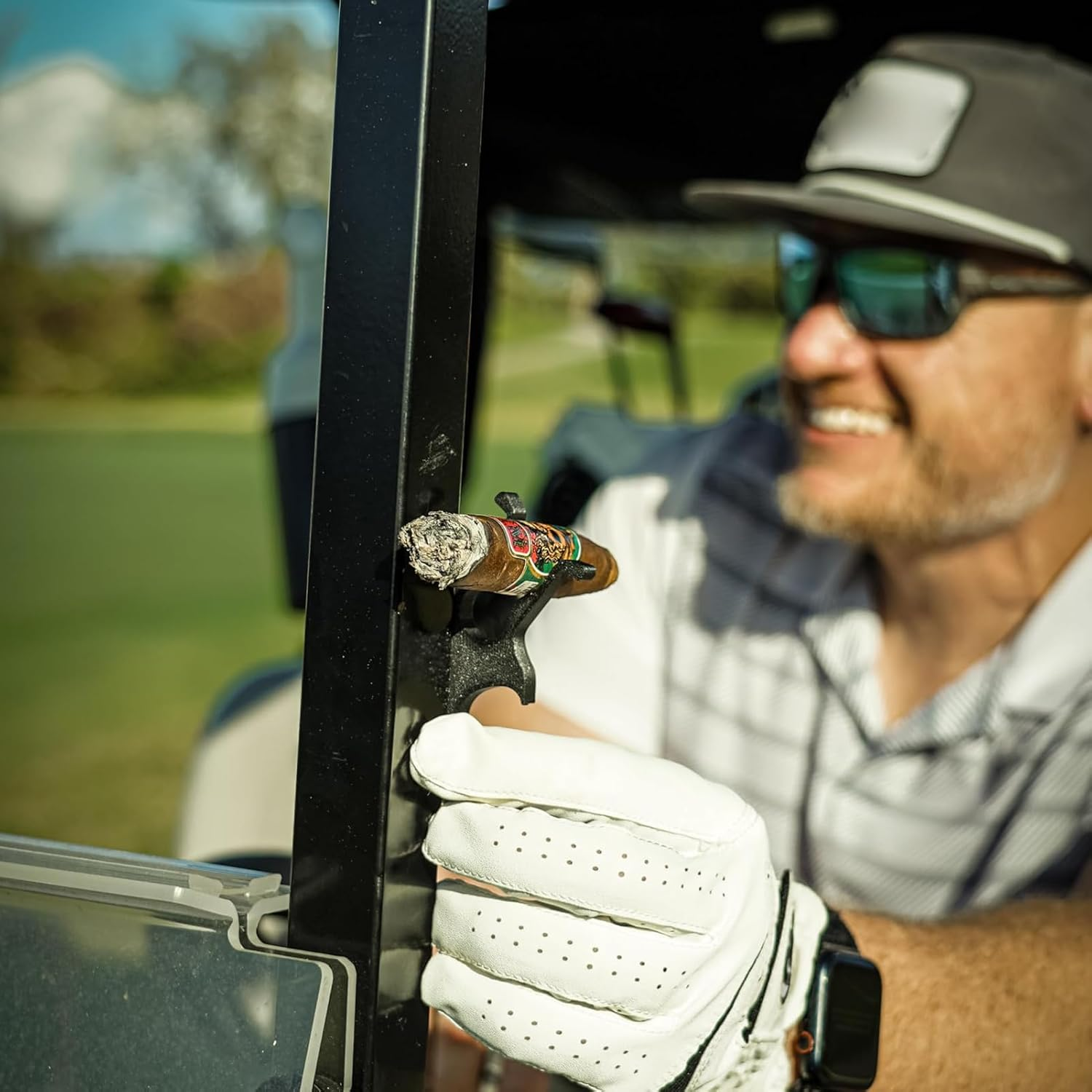 Golf Cart Multi-Tool with Magnetic Cigar Holder, Divot Tool, Ball Marker image number 3