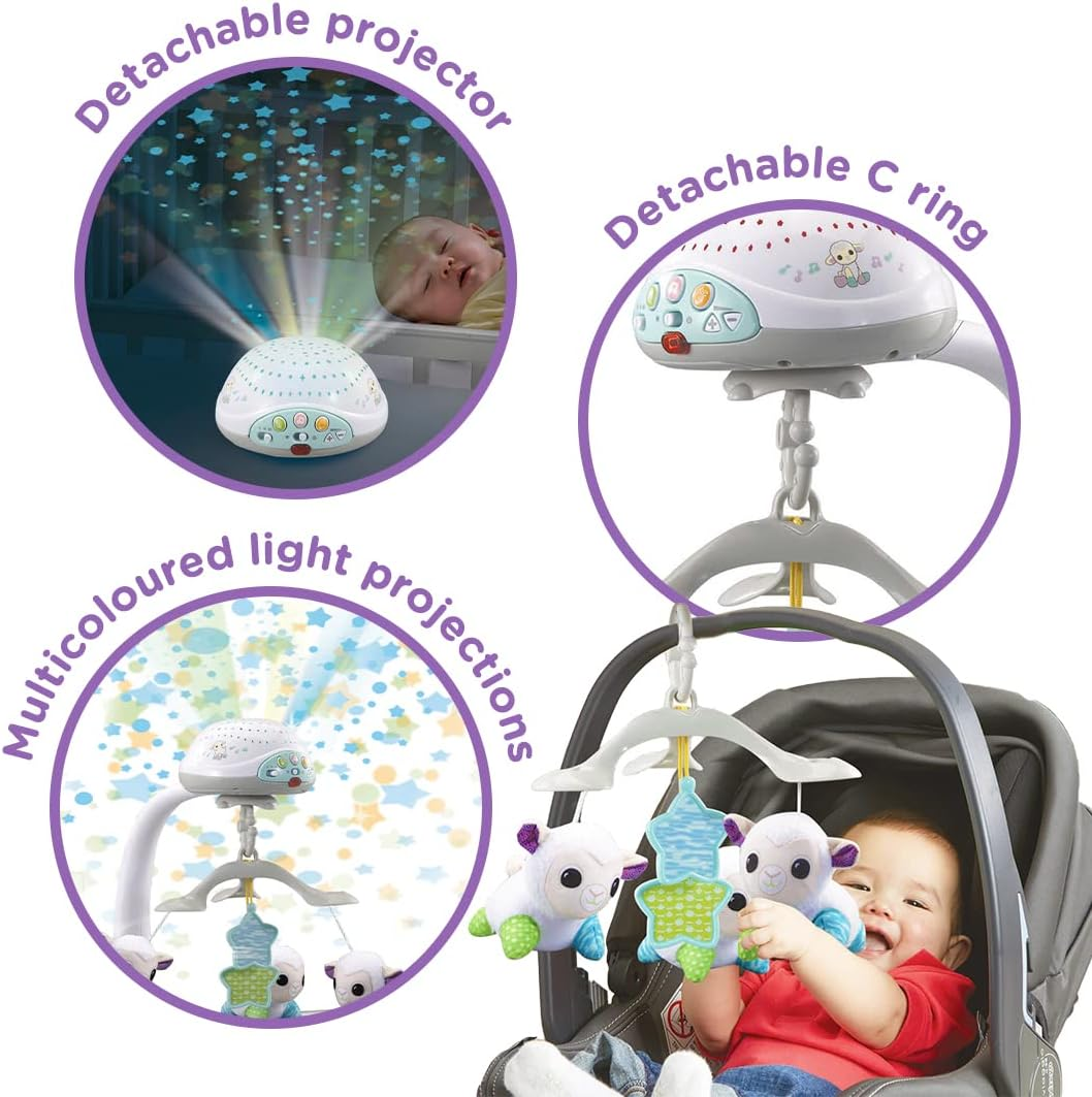 Vtech 503373 Baby Lullaby Lambs Mobile, Multi