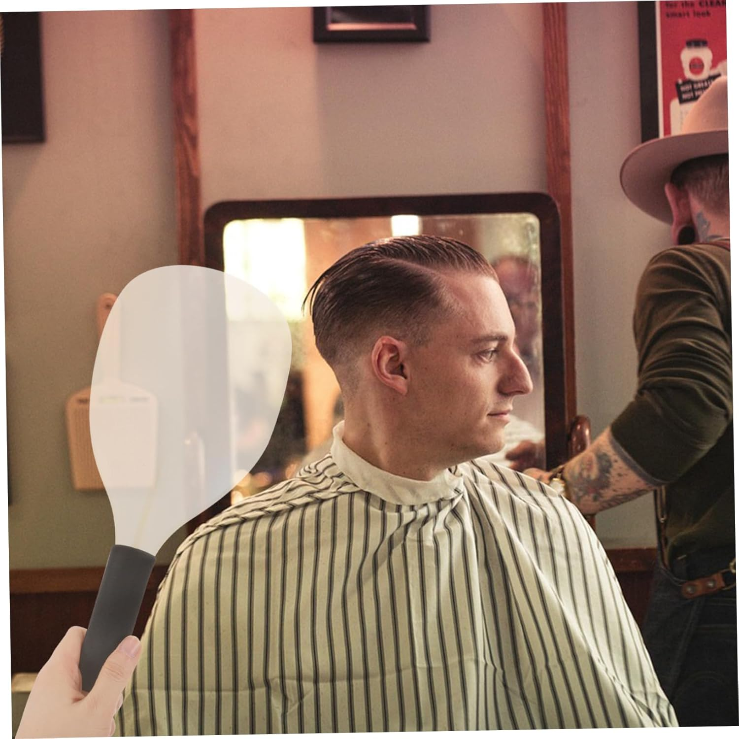 MOTHNUR Haircut for Barbershop &ndash; Yellow Hairspray Protection 1-Pack Plastic for Hair Salon Use Hairdressing Tool for Professionals