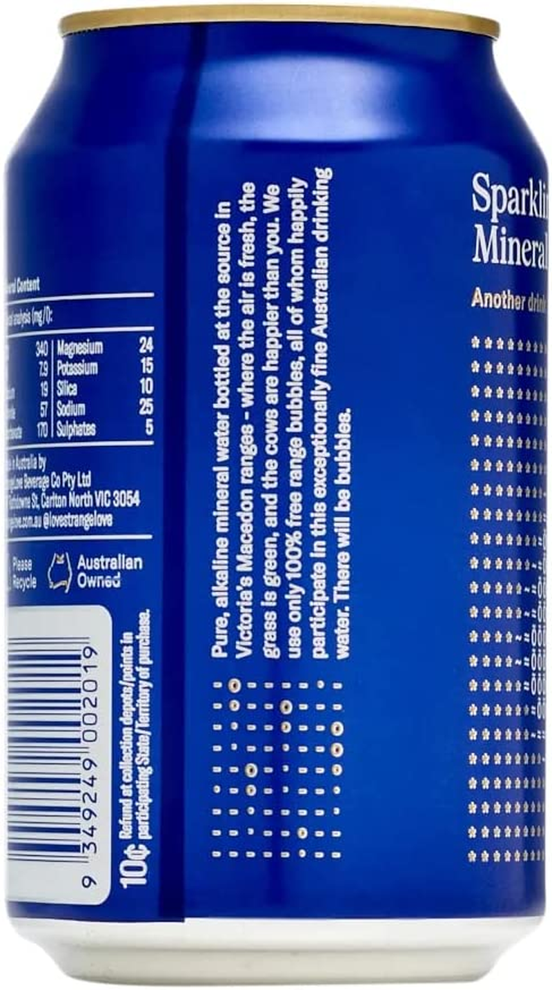 Strangelove Sparkling Water Can 330Ml X 24 image number 1