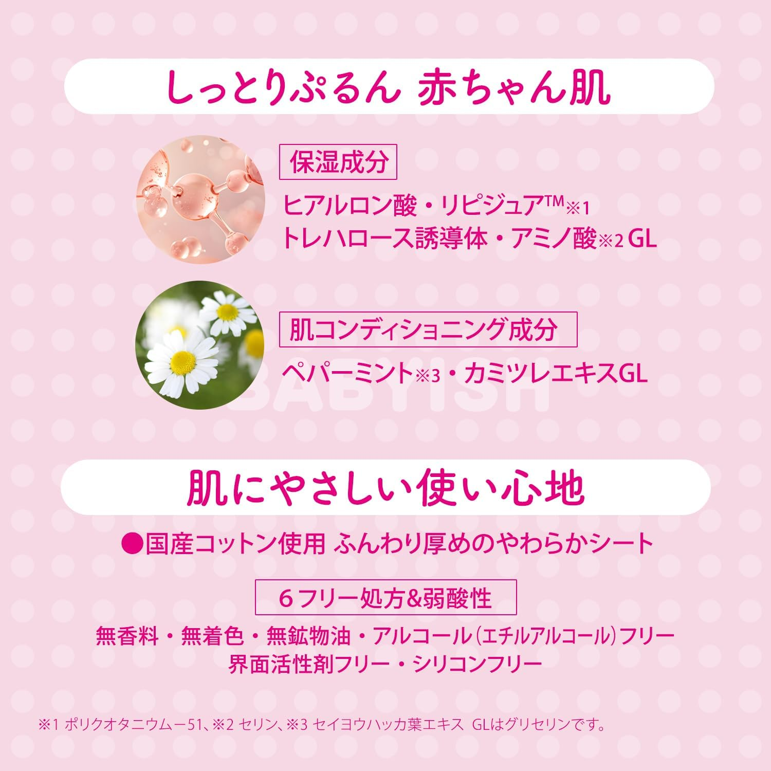 Clear Turn Babyish Moisturizing Face Mask, 50 Times, Face Mask, Face Mask + 1 X Nose Stopper Pack (Amazon.Co.Jp Exclusive) image number 1