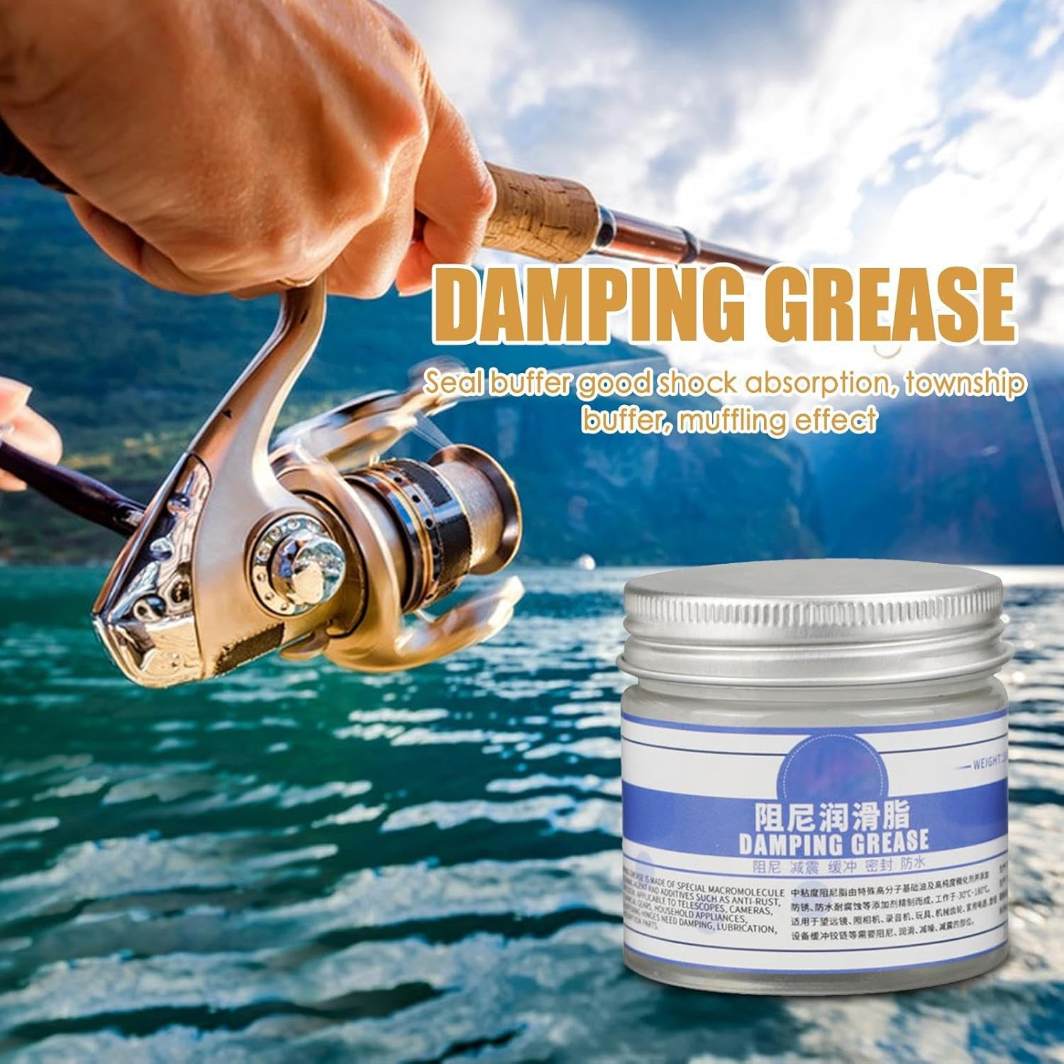 Car Damping Grease | Washing Machine Damping Suspension Grease | Espressoes Machine Lubricant | High Viscosity Mechanical Buffer Grease for Rubber, Enhanced Shock Absorption, Sealing, Silencer image number 5