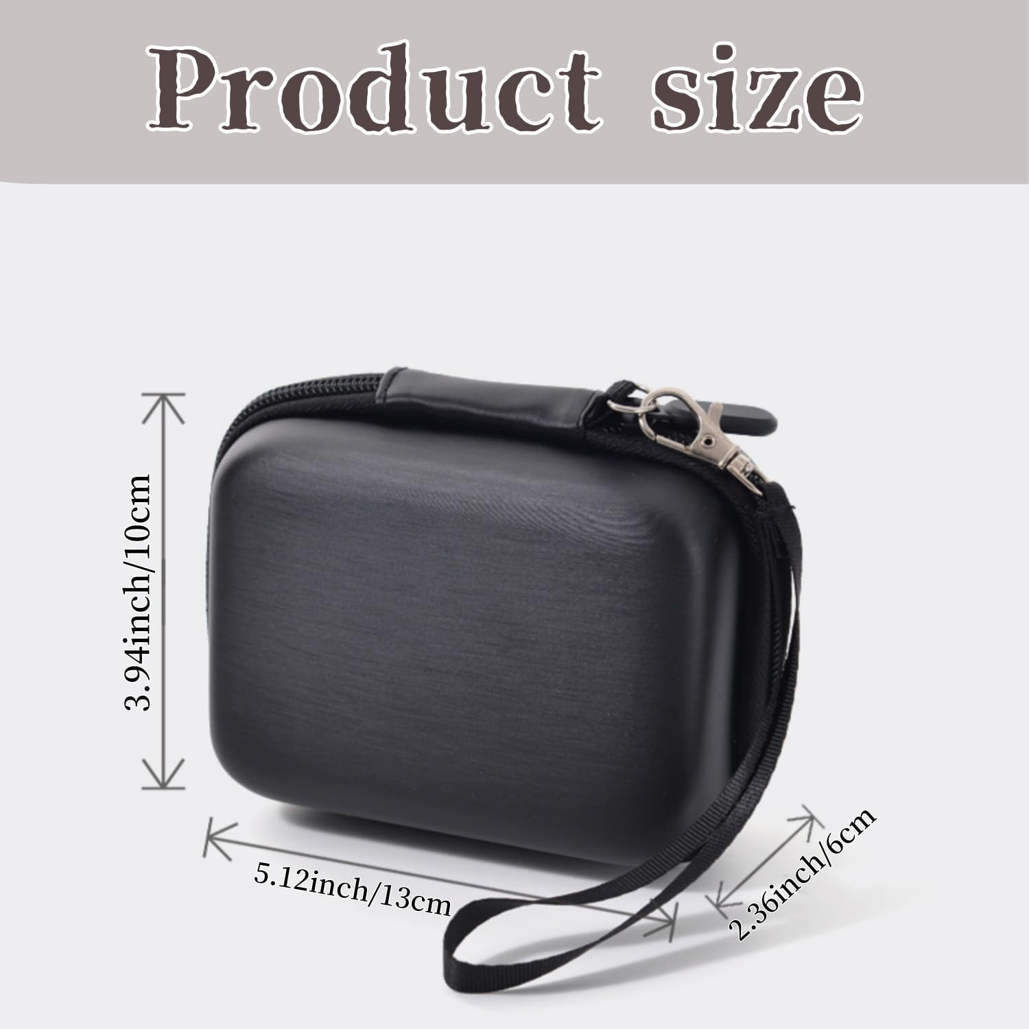 Protective Carrying for Digital Camera, Abergbest 21 Mega Pixels ，Kodak Pixpro/Canon Powershot ELPH 180/190 / Sony DSCW800 / DSCW830 Cameras with Adjustable Straps Mesh Pocket (1Pcs) image number 5