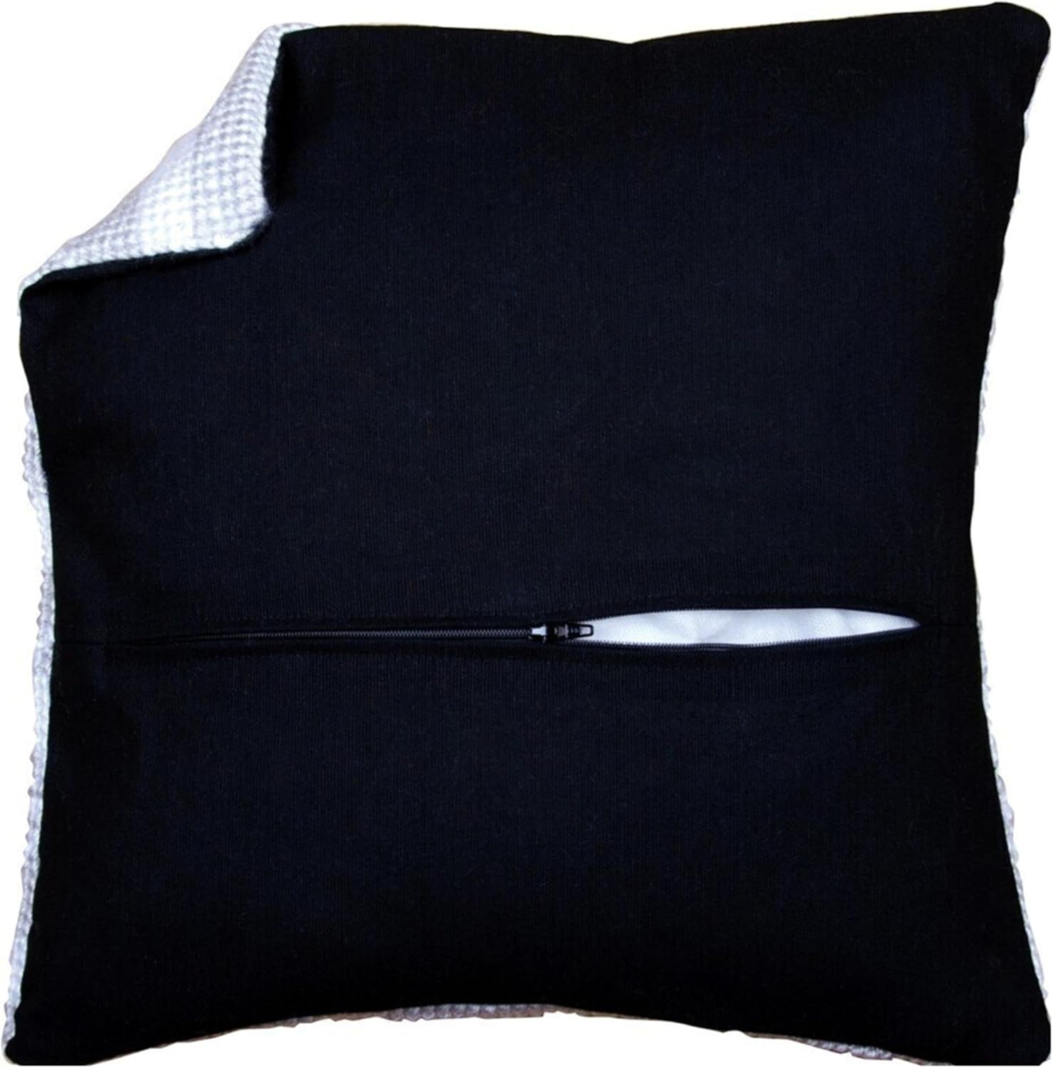 Thea Gouverneur - Cushion Back with Zipper Beige - 23.5999 - Cushion Back Kit - Cotton - 16 X 16Inch