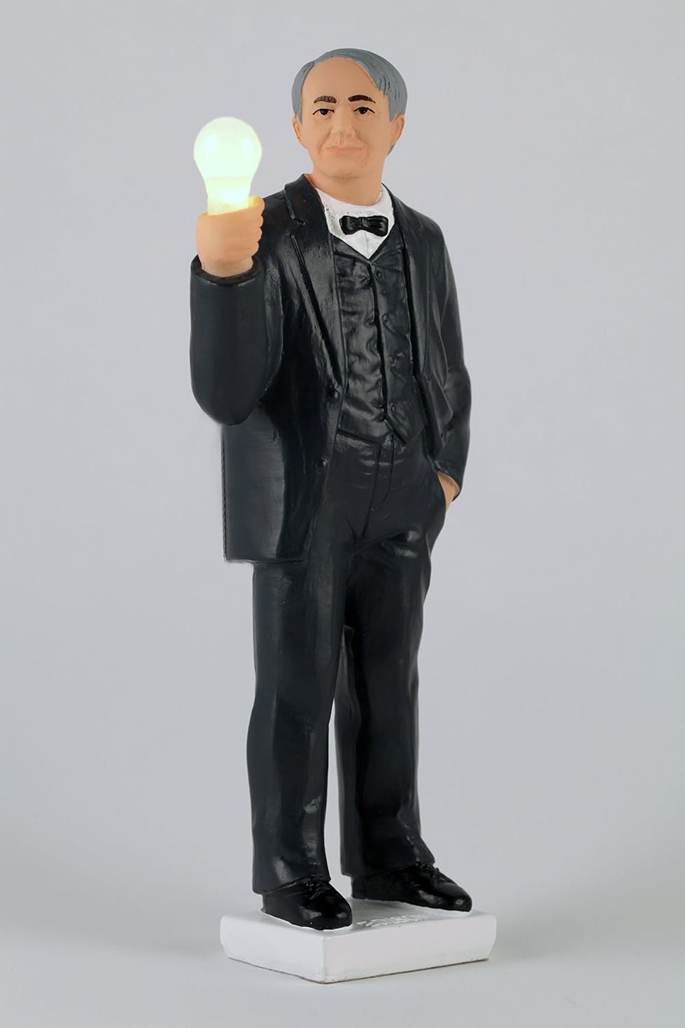 Kikkerland Solar Edison, Polyresin, Electronic Components, Solar Panel, Black, 9.2 X 4.8 X 20 Cm