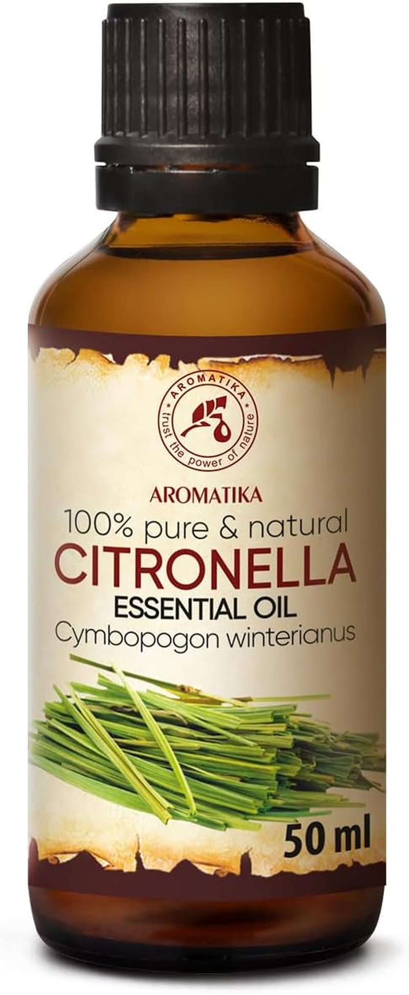 Citronella Oil 50Ml - Cymbopogon Winterianus - 100% Pure & Natural Citronella Essential Oil for Sauna - Aromalamp - Cosmetics - Aromatherapy - Diffusers - Aromabath image number 3