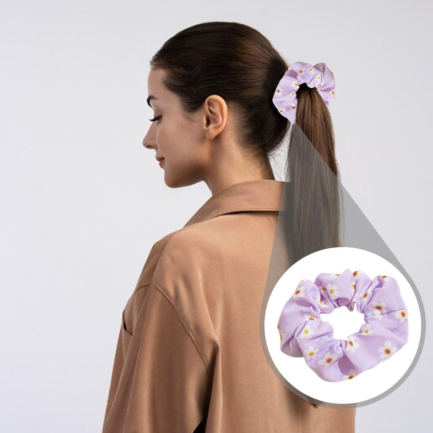 Pack of 10 for Women'S Hair Rings, Cute Hair Rings, Elastic Hair Rings, Ponytail Hair Rings, Hairstyle Design Accessories. image number 1