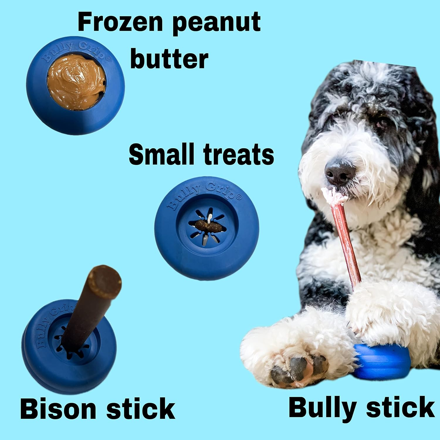 Bully Stick Holder for Dogs -Large Size - Interactive Dog Toy, Dog Treat Holder, Slow Feeder, Treat Dispenser, Chew Toy and Dog Safety Device image number 1