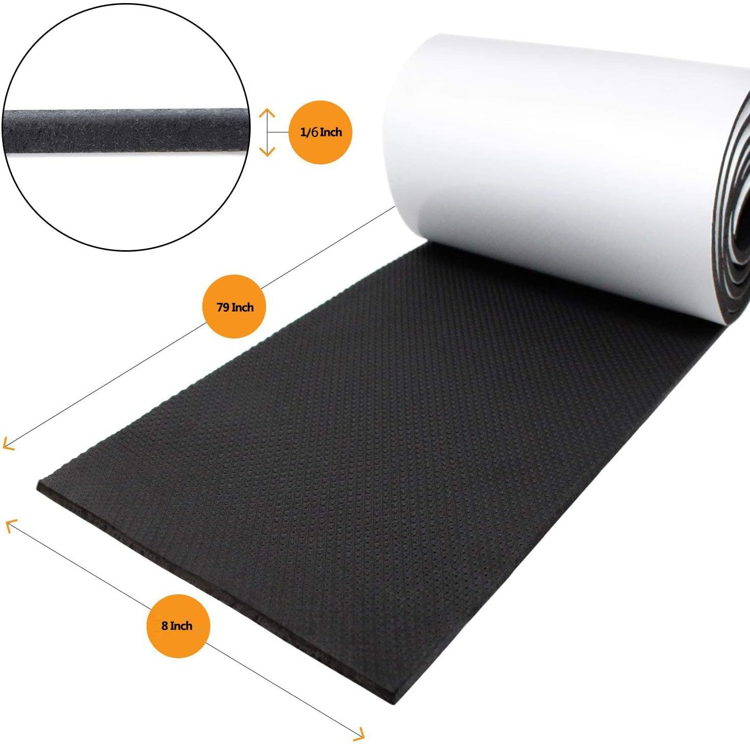 Car Door Protector Bump Body Guard 79 Length 8 Width Sectional Foam Sticking Garage Wall Parking Protector Collision Avoidance Waterproof Foam Protector Wall Corner Protecting Your Car Doors image number 2