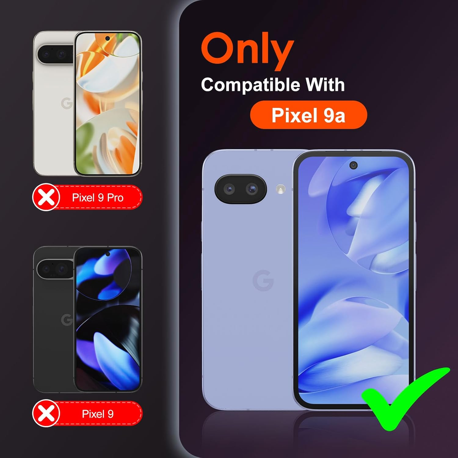 Didisky 4 in 1 Screen Protector for Google Pixel 9A with Dust-Elimination Installation, 2 Pack Tempered Glass Film with 2 Pack Camera Lens Protector,9H Hardness,Hd image number 6