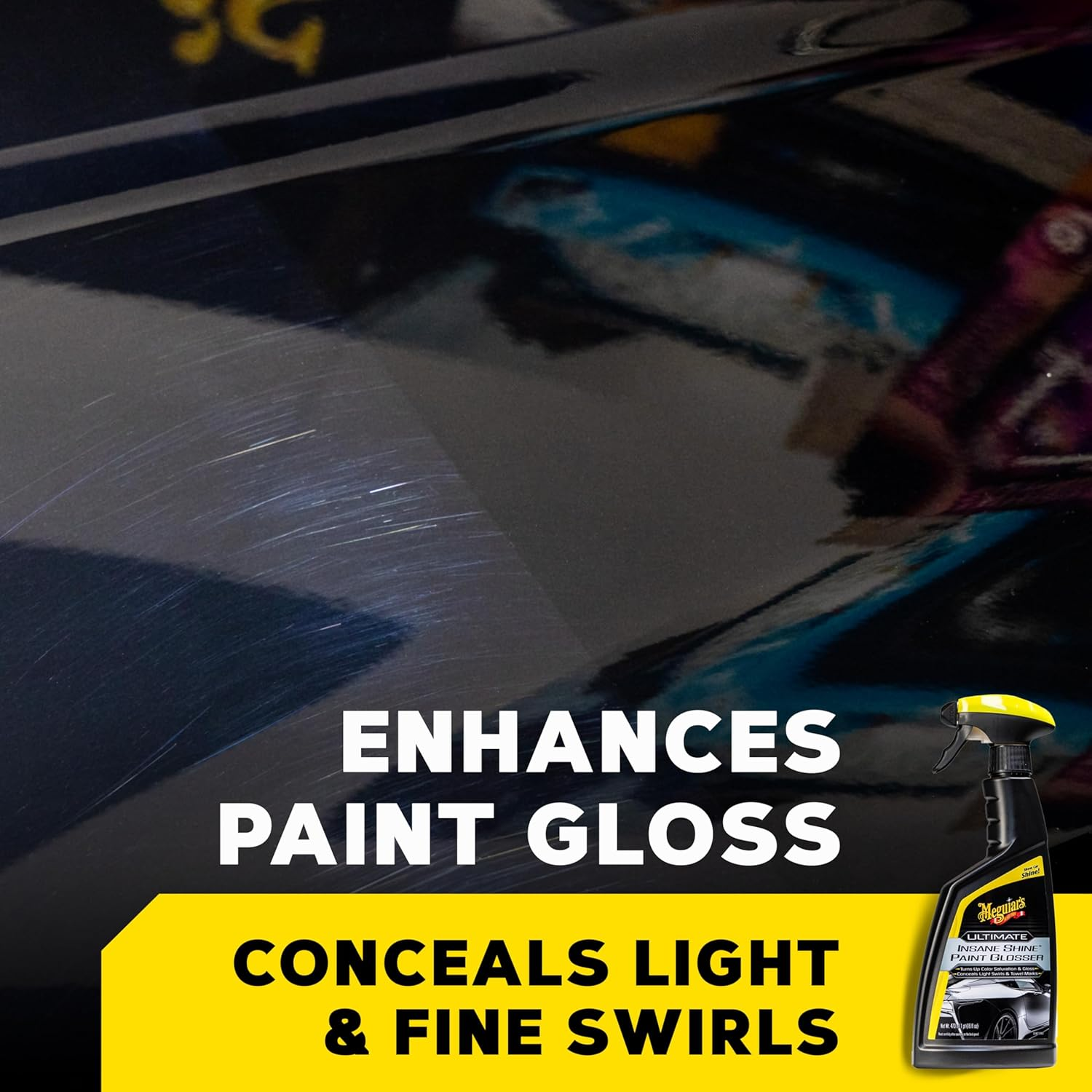 Meguiar'S Ultimate Paint Glosser - Removes Scratches and Stains - Gives High Gloss Protection, Long Lasting Shine Protection - Restores Color - Auto Detailing Accessories - 473Ml image number 3