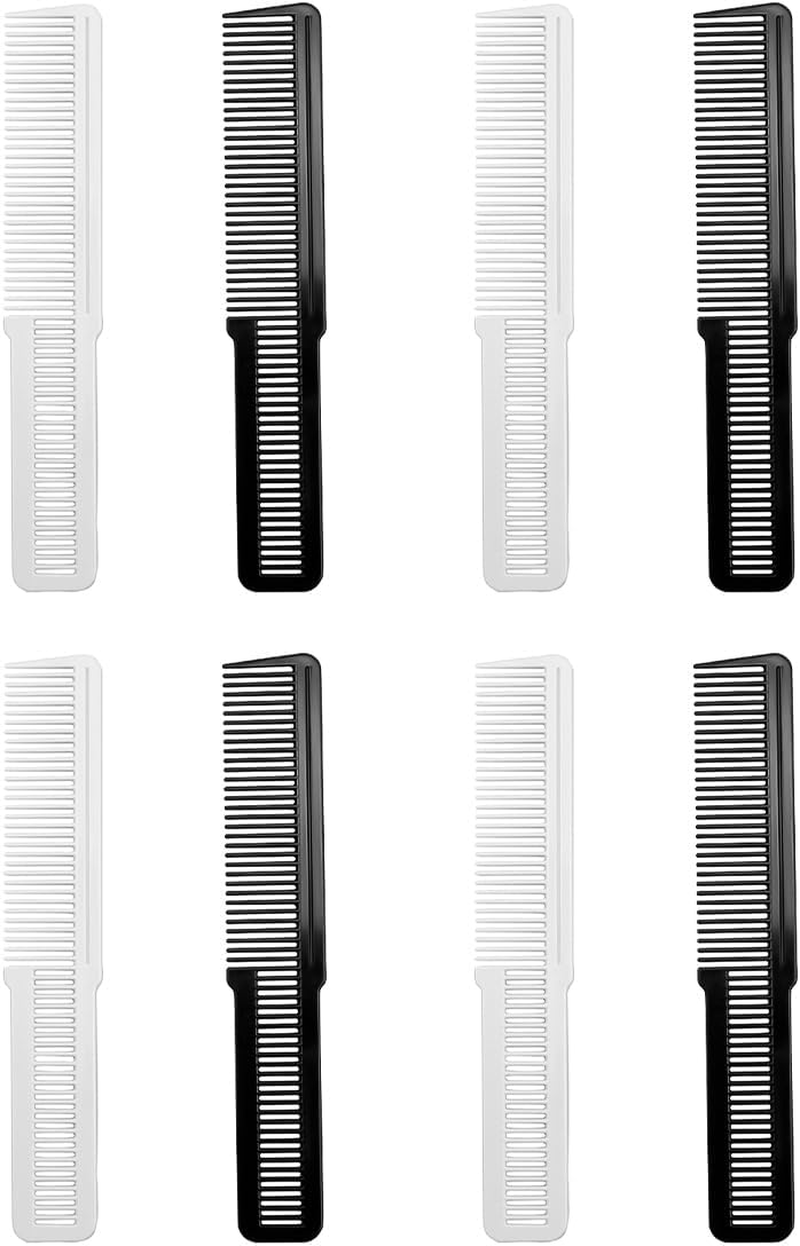 Laroal Piece Hairdressing Comb Black Flat Top Combs Flat Top Stylist Combs Black Hair Trimmer Hairdressing Comb for Creating Styling Haircuts image number 3