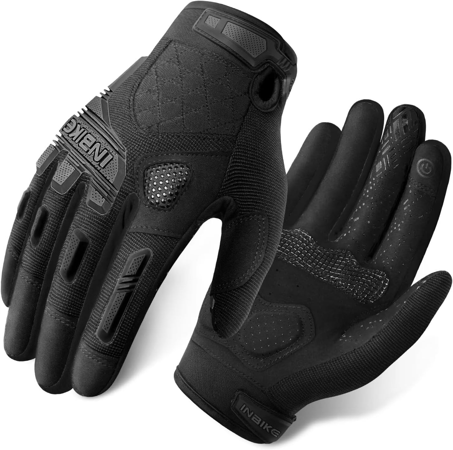 INBIKE Mountain Bike Gloves for Men Knuckle Guard Padded Men'S Cycling Gloves Breathable for MTB Motocross Racing Dirtbike Biking