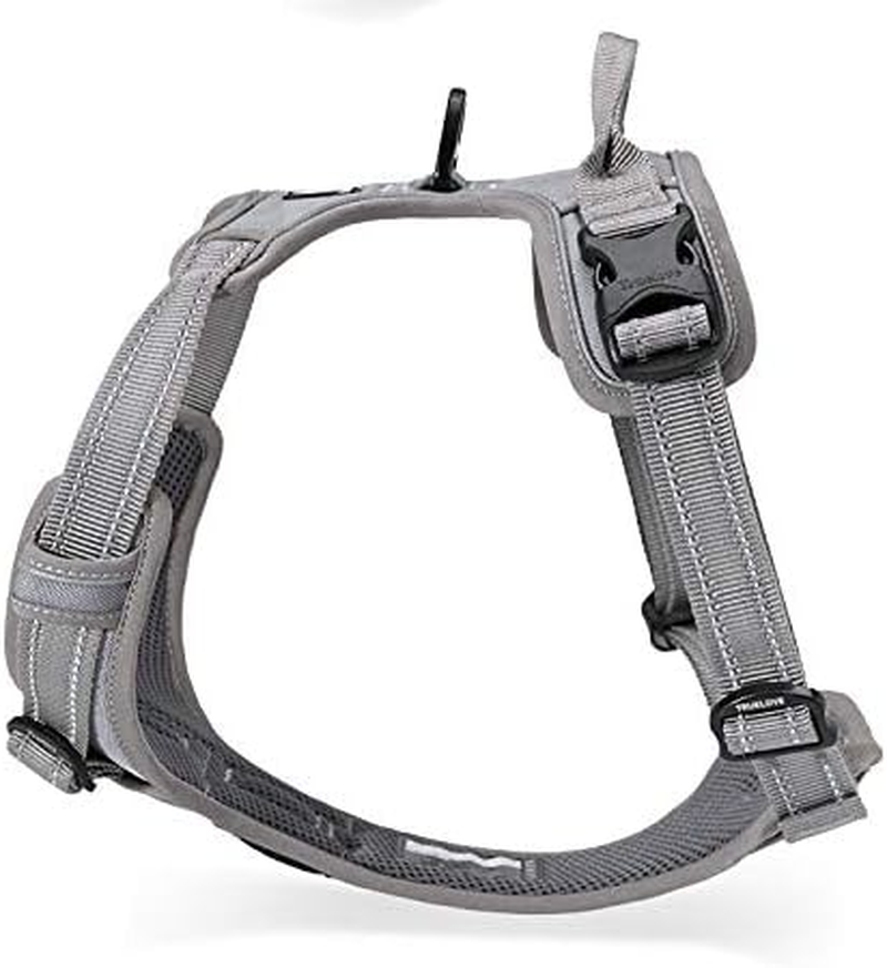 WINHYEPET Truelove Dog Harness No-Pull Reflective Adjustable Pet Harness with 2 Lead Clips, Easy Control Handle for Small, Medium and Large Dogs, TLH5651 image number 6