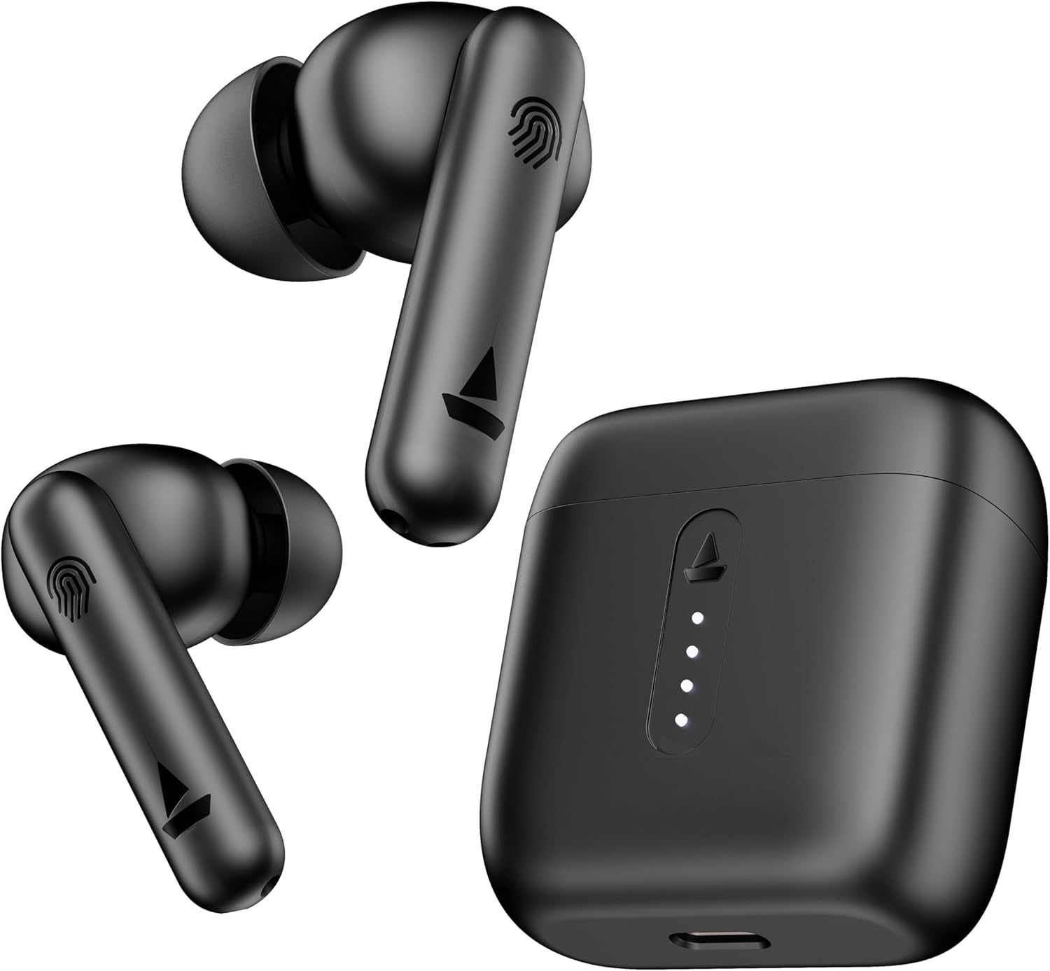 Boat Airdopes 141 Bluetooth Truly Wireless in Ear Earbuds with Mic, 42H Playtime, Beast Mode(Low Latency Upto 80Ms) for Gaming, Enx Tech, ASAP Charge, IWP, IPX4 Water Resistance (Bold Black), One Size image number 2