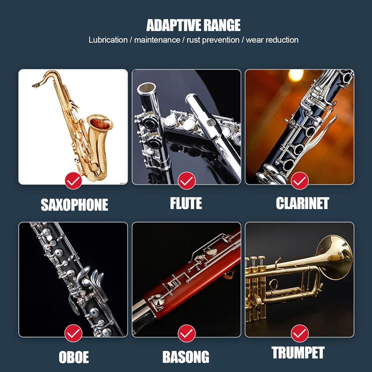 Trumpet Slide Grease - Guitar Neck 30Ml Valve Lubricating Oil,Professional Valve Oil for Euphonium, Slide Grease for Trumpet, Bassoon, Clarinet, Flute, Oboe image number 1