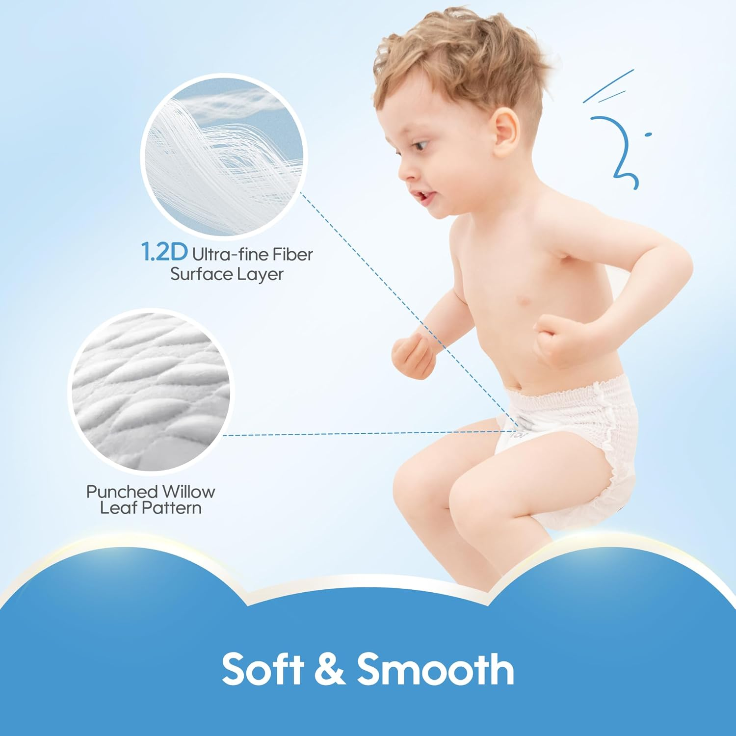 AIWIBI Royal Comfort Baby Nappy Pants, Size 6(15-24Kg), Count 72, Ultra Thin, Super Absorbent, 360&deg; Stretchy Waistband, Hypoallergenic Training Underwear image number 1