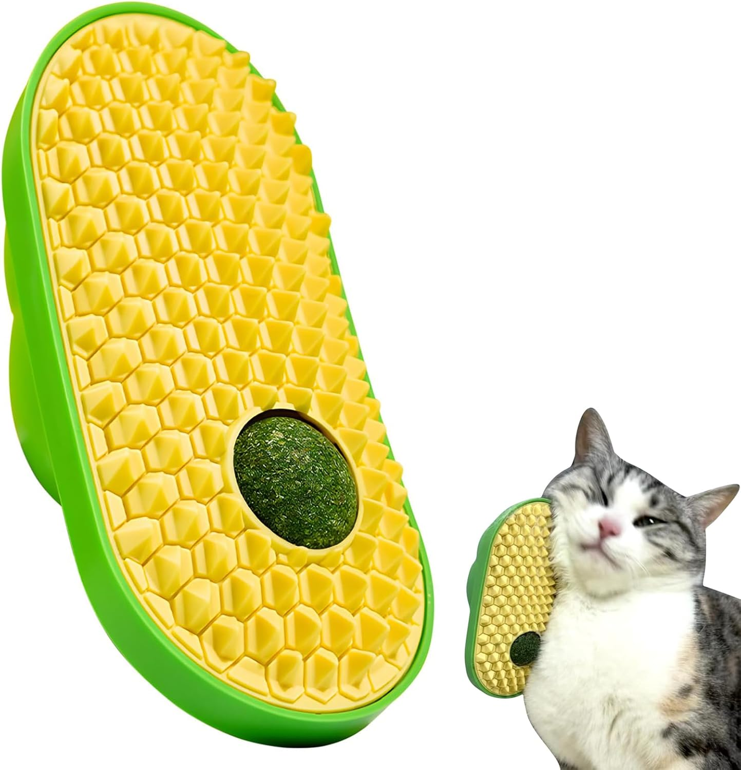 Moguri Catnip Toy Balls for Sticking on the Wall, Cat Toy Ball, Catnip Wall Balls for Licking Cats, Cat Face Scratcher, Cat Self Care Device image number 6