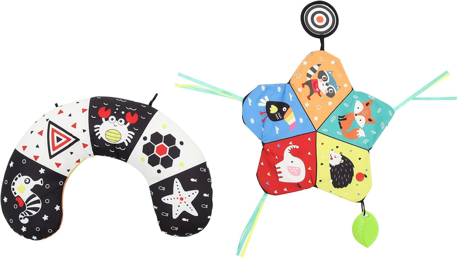 Bestonzon Prone Pillow Toys Cotton Pillow Tummy Time Pillow Pillow Shower Educational Pillow Educational Plaything Plaything Pp Cotton Colorful image number 6