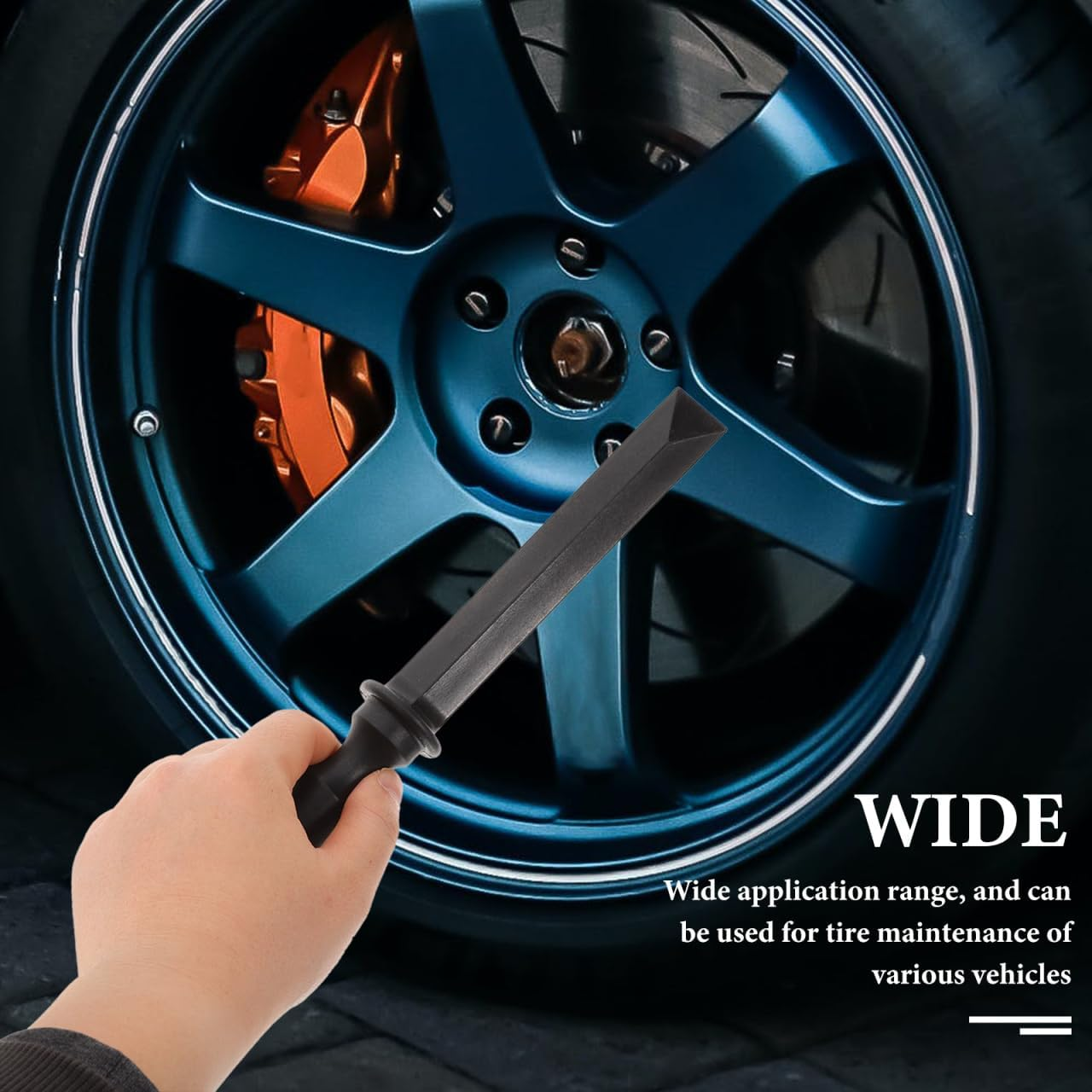 Mobestech Pack of 2 Car Tyre Shovel Wheel Weights Balancing Remover Rim Removal Tool Tyre Pliers Tool Tyre Repair Tools Weights Balancing Tool image number 2