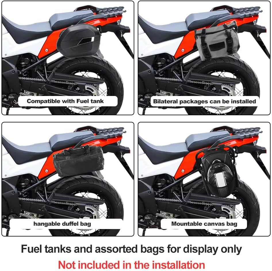 Xitomer Side Carrier Compatible with V-Strom 650 / XT 2017-2025, V-Strom 1000 ABS/XT 2014-2019, V-Strom 1050 2020-2023 Saddlebag Support Racks Motorcycle Pannier Racks Luggage Rack image number 1