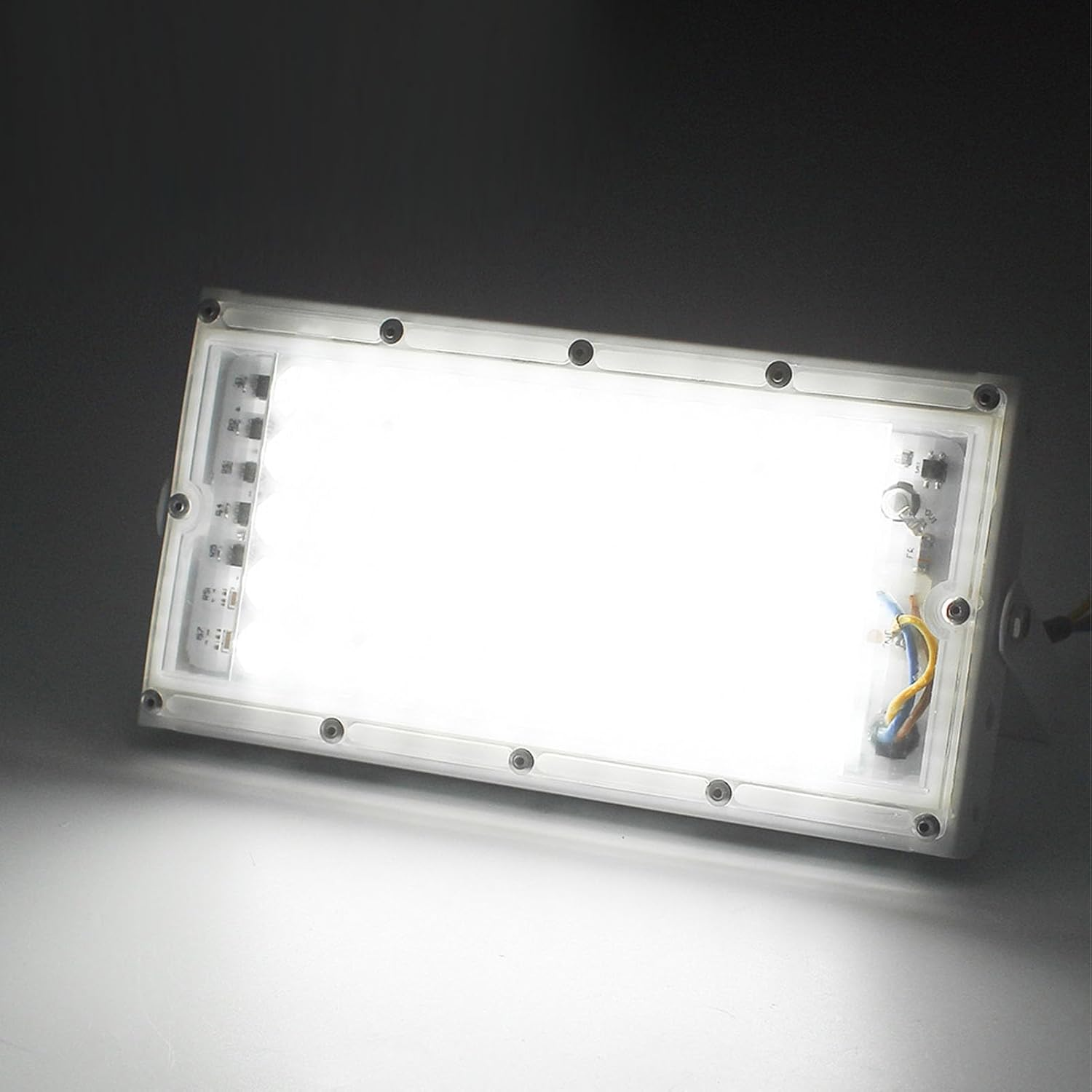 Flood Lights Outdoor, 100W LED Floodlight Outdoor Lights Work Lights Portable Outdoor Security Lights with Battery Alligator Clip for Fishing Hiking Car Repairing Emergency DC 12V image number 2