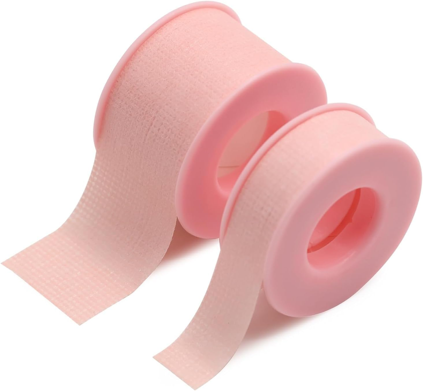 Lash Adhesive Tape Reusable Adhesive Waterproof Silicone Tape Eyelash Tape, 2Rolls Silicone Non-Woven Fabric Lash Adhesive Tape,Eyelash Extension Tape, under Eye Tape Lash Extension Tape,Pink image number 1